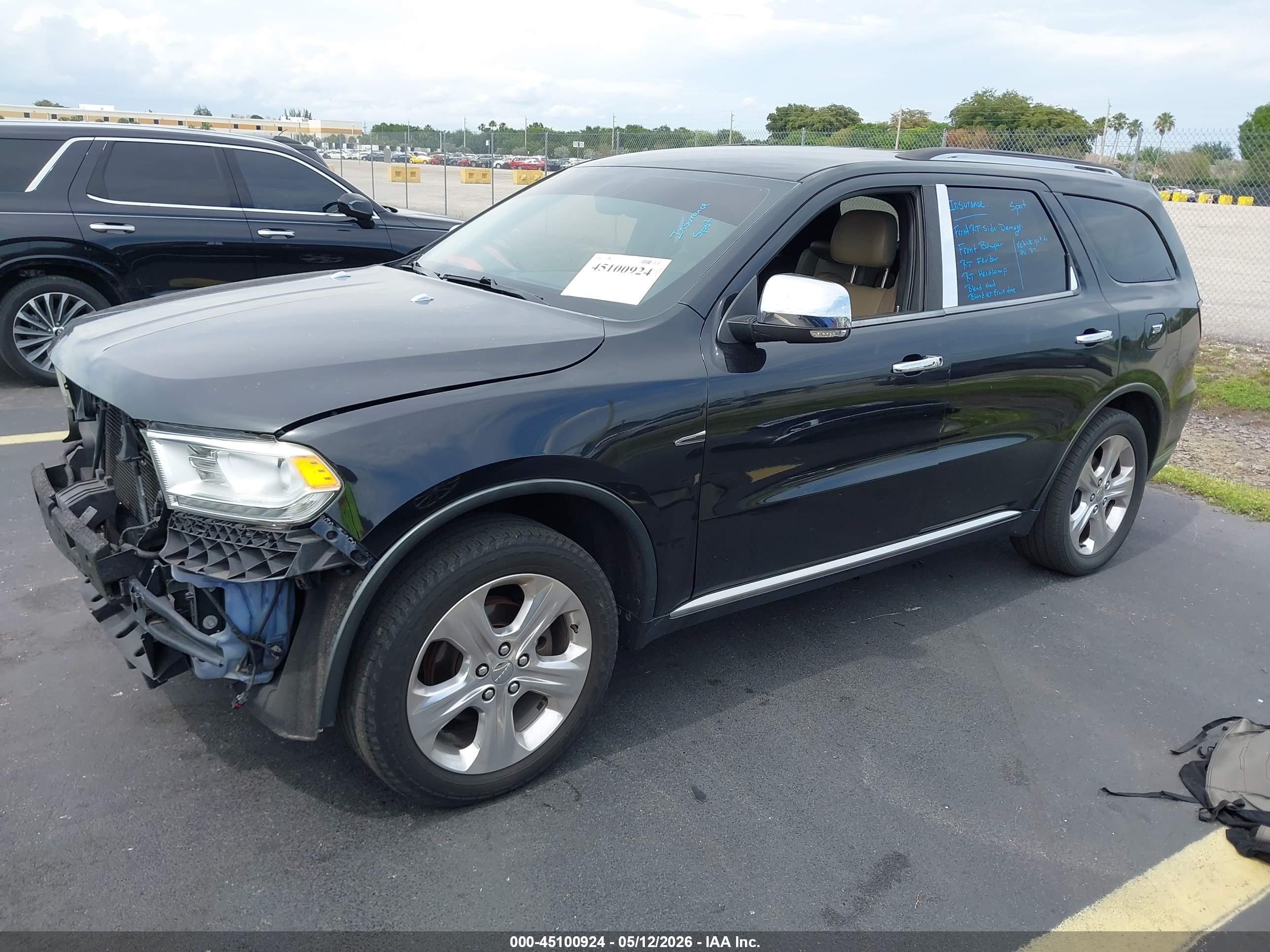 2014 Dodge Durango Limited Black vin: 1C4RDHDG3EC428202