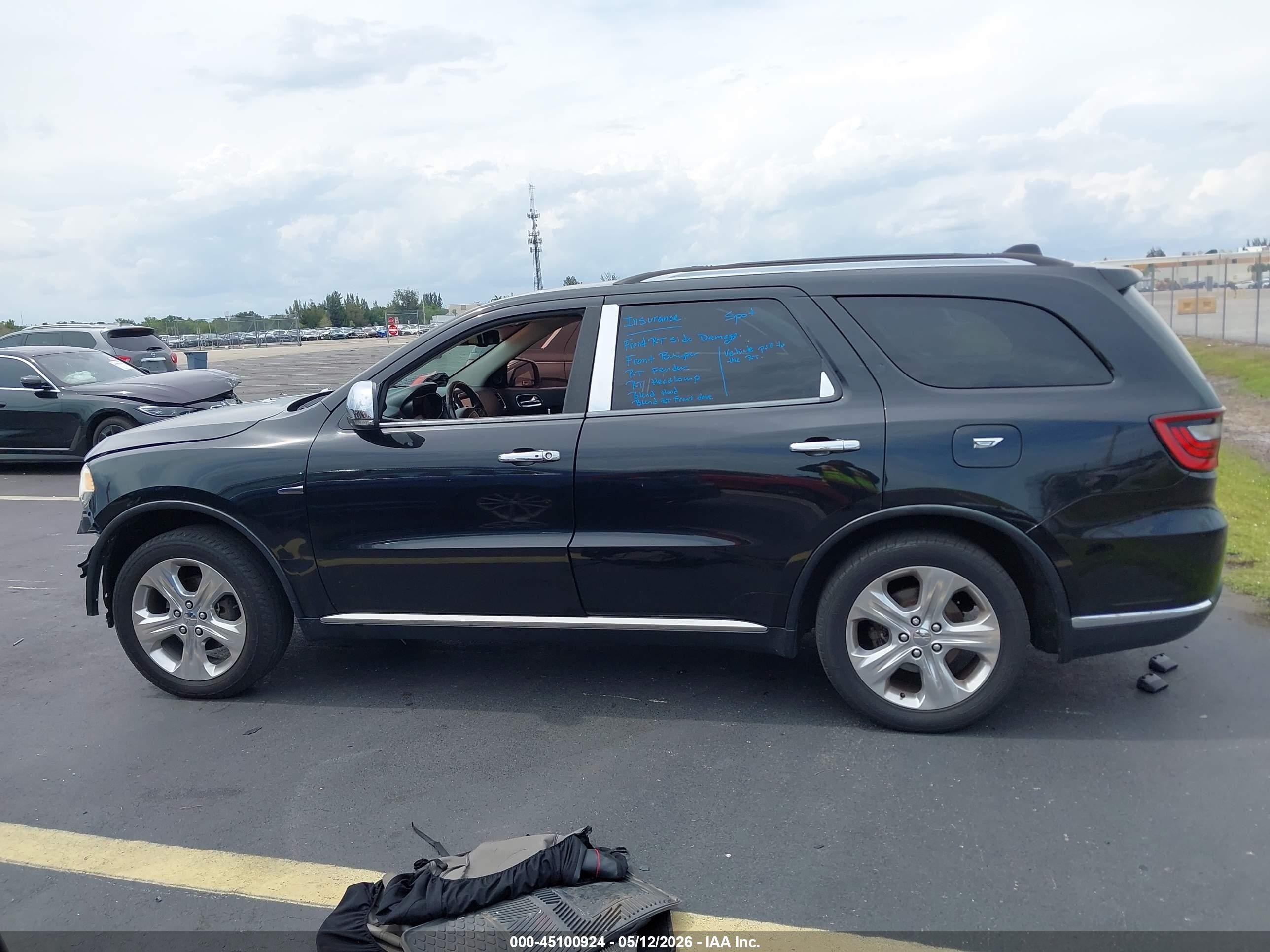 2014 Dodge Durango Limited Black vin: 1C4RDHDG3EC428202