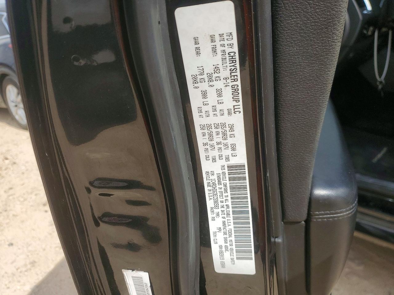 2014 Dodge Durango Limited Black vin: 1C4RDHDG3EC596583