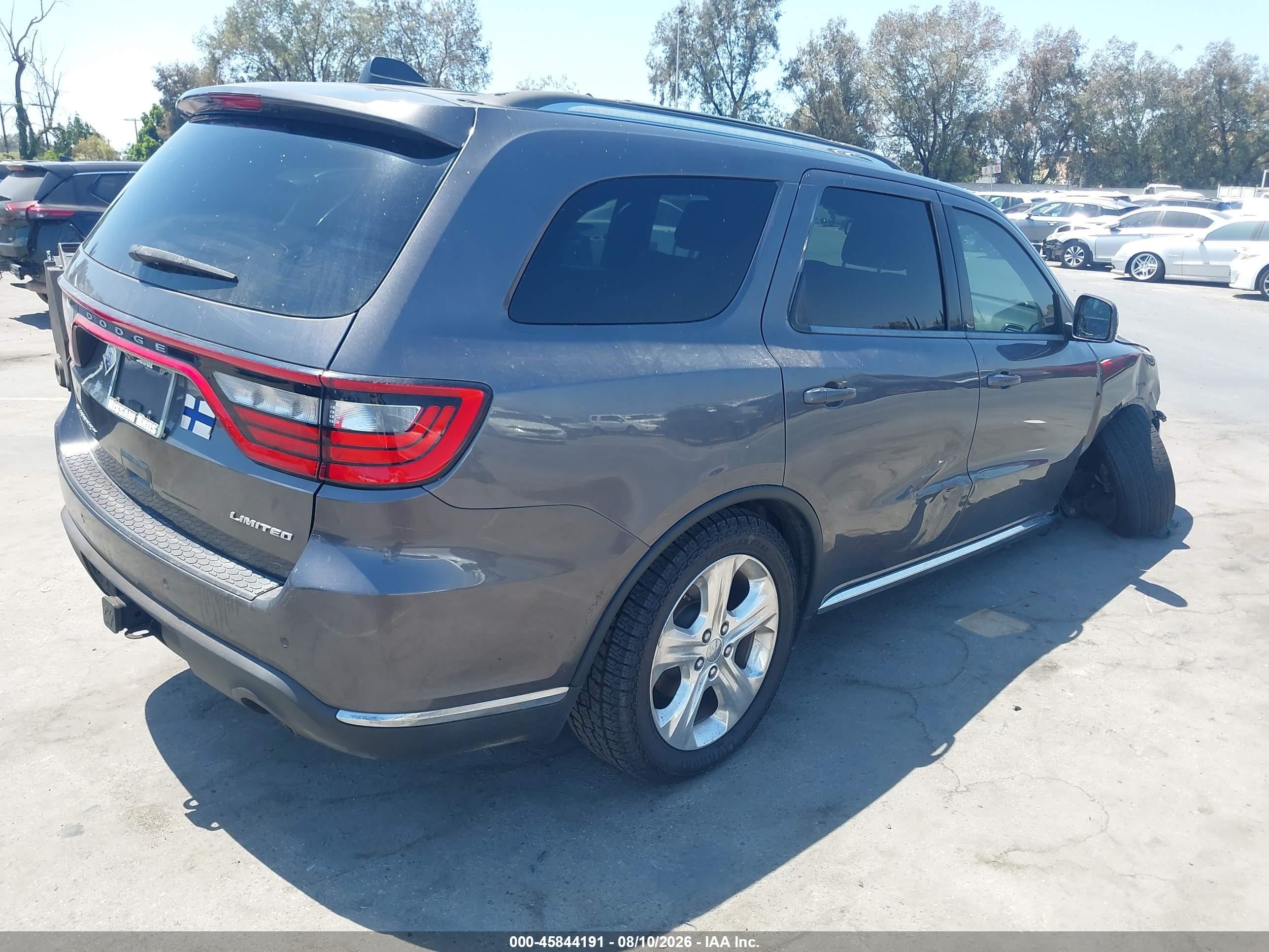 2015 Dodge Durango Limited Gray vin: 1C4RDHDG3FC694983