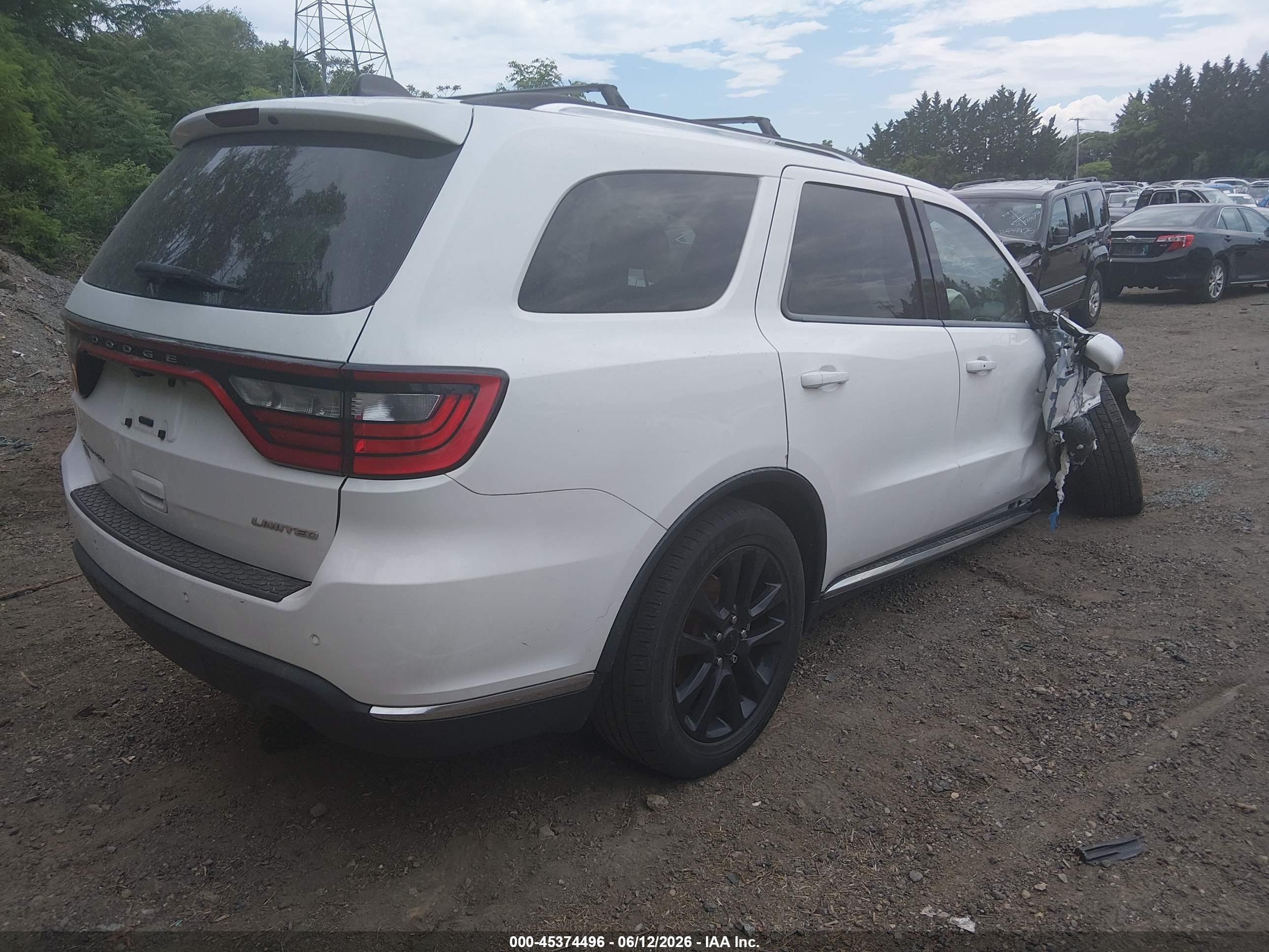 2015 Dodge Durango Limited White vin: 1C4RDHDG3FC709269