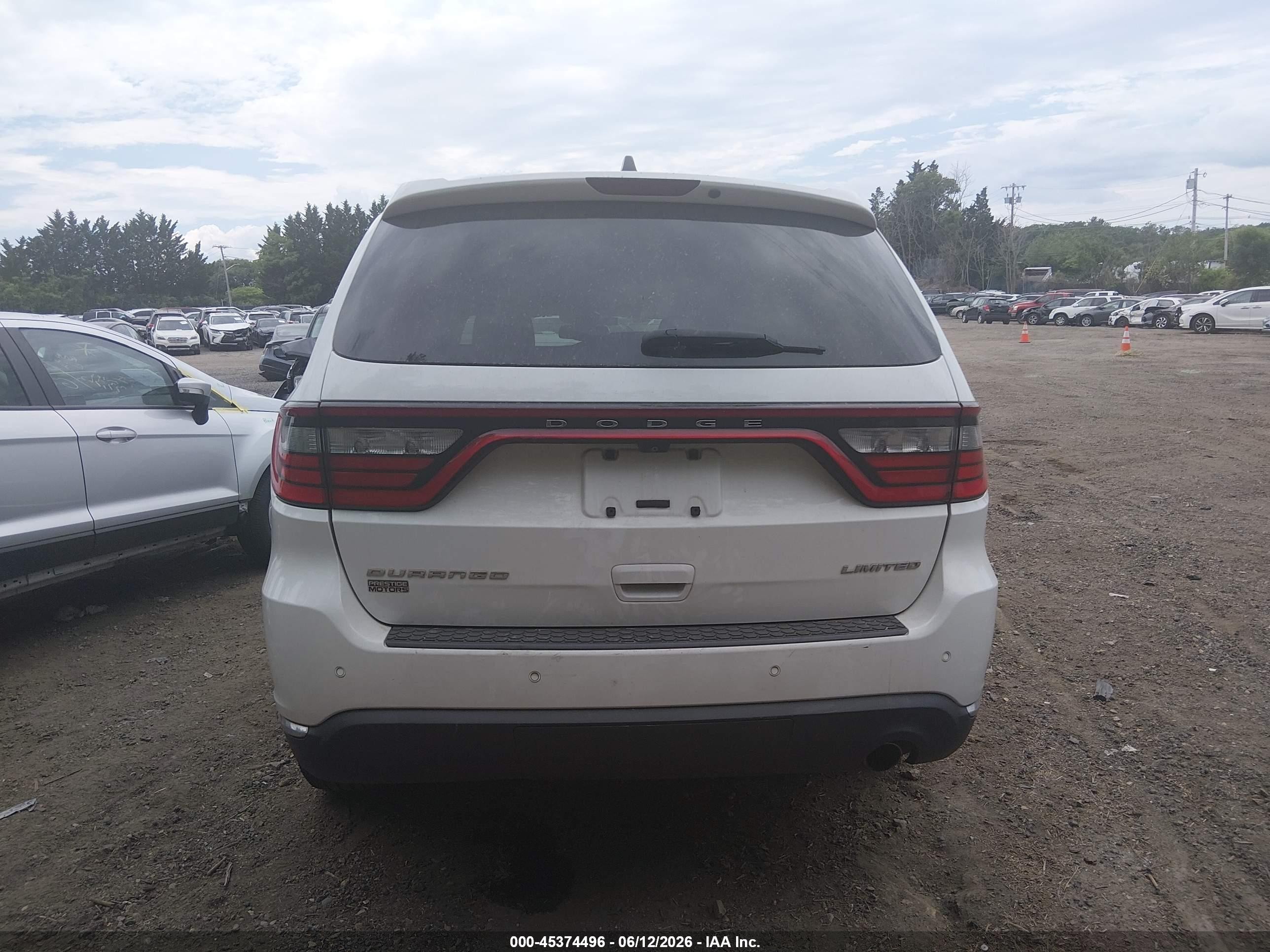 2015 Dodge Durango Limited White vin: 1C4RDHDG3FC709269