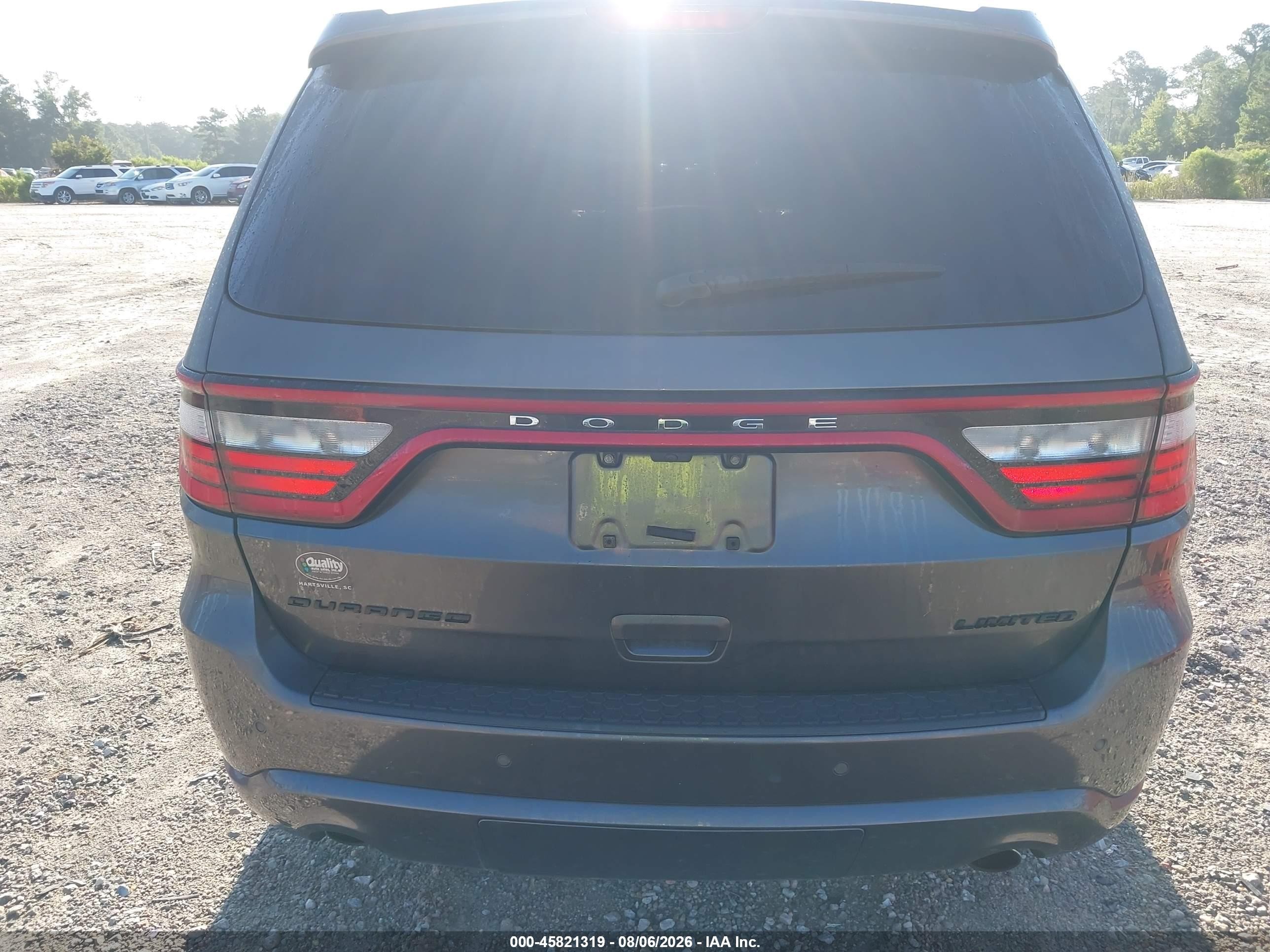 2015 Dodge Durango Limited Серый vin: 1C4RDHDG3FC895542