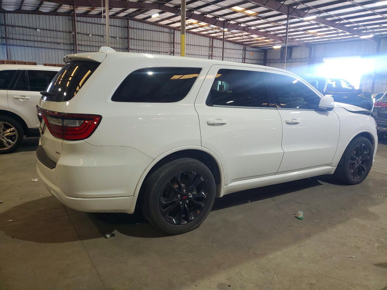 2019 Dodge Durango Gt White vin: 1C4RDHDG3KC797895