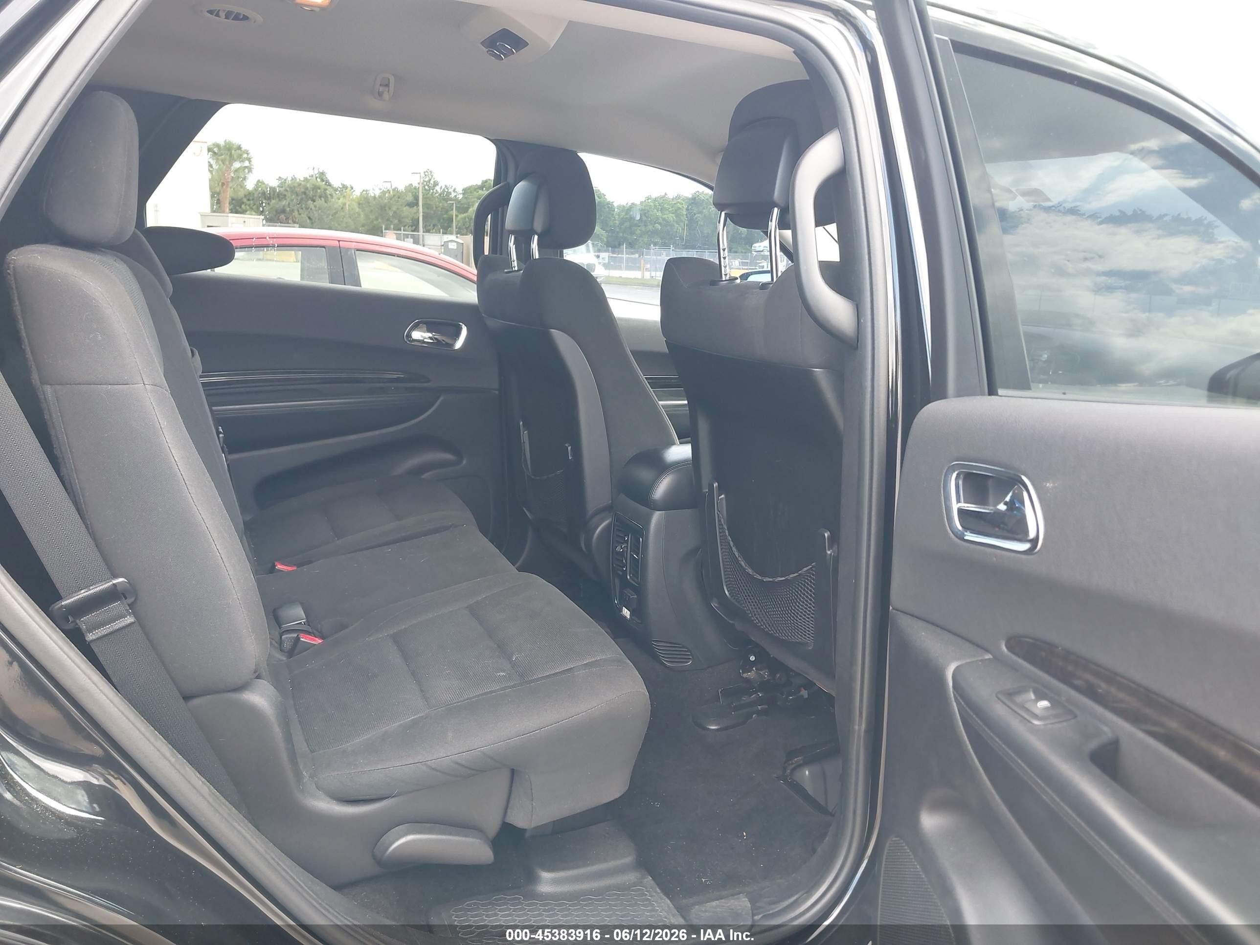 2012 Dodge Durango Crew Black vin: 1C4RDHDG4CC118489