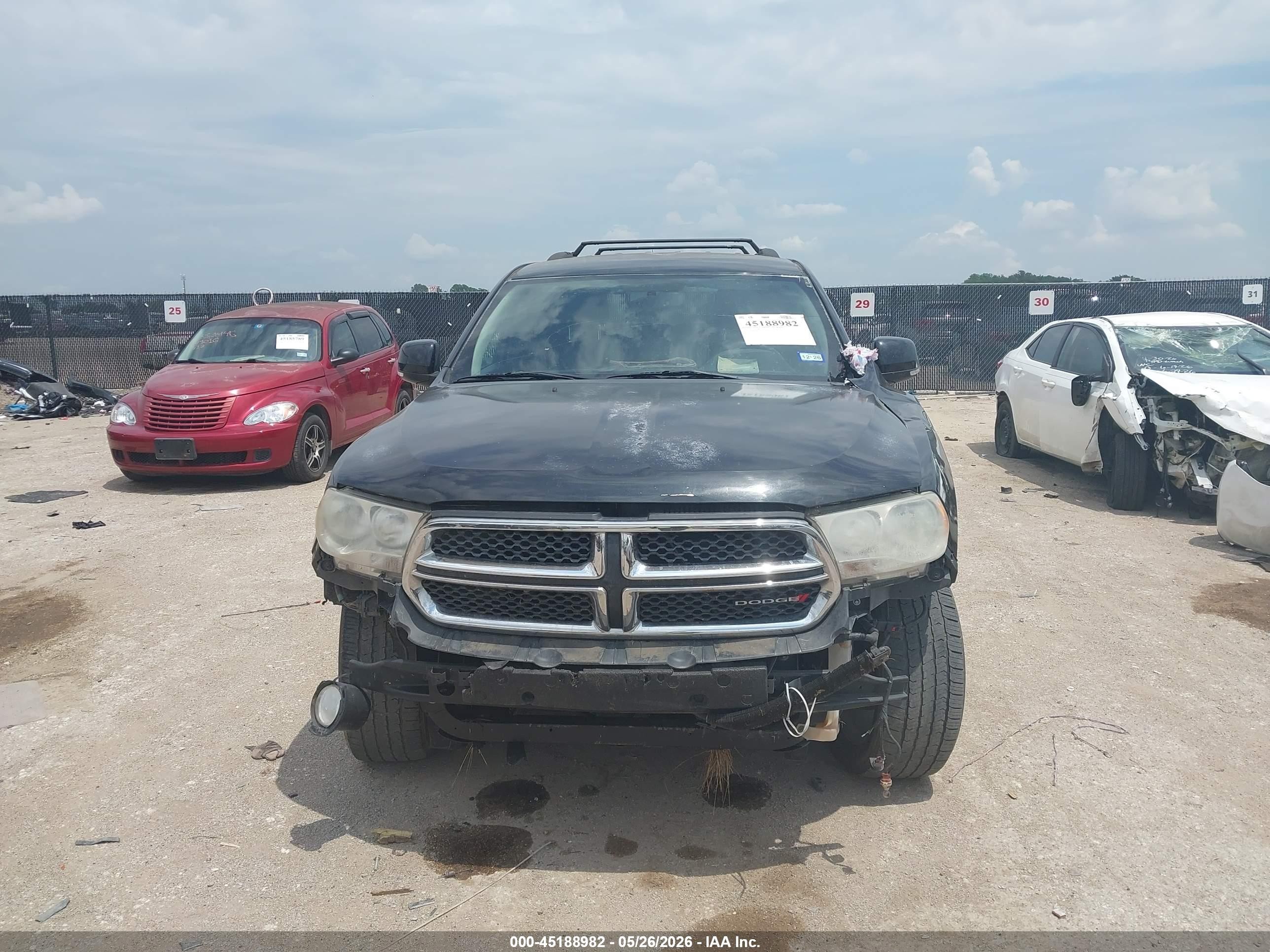2012 Dodge Durango Crew Black vin: 1C4RDHDG4CC261605