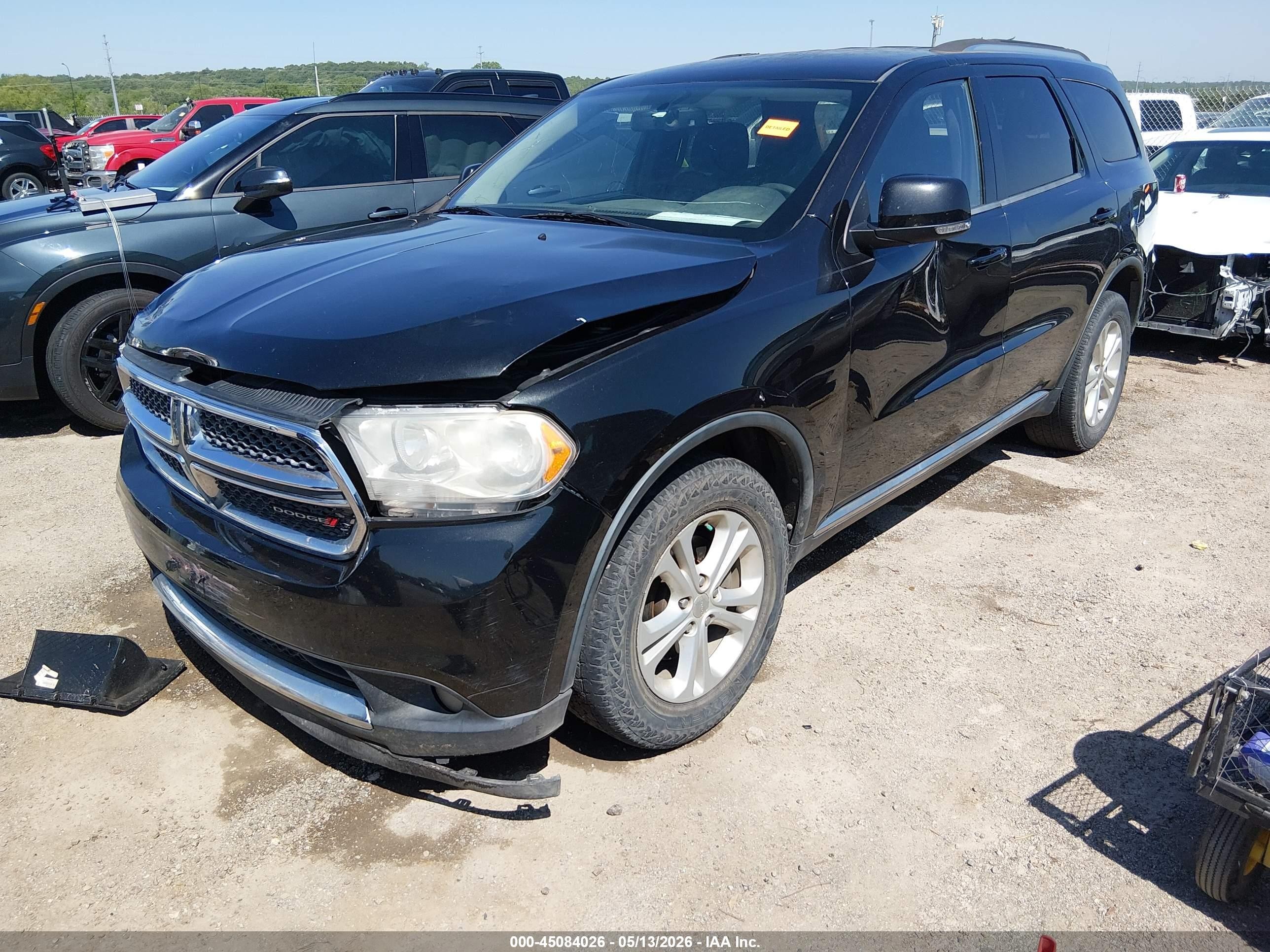 2012 Dodge Durango Crew Черный vin: 1C4RDHDG4CC285581