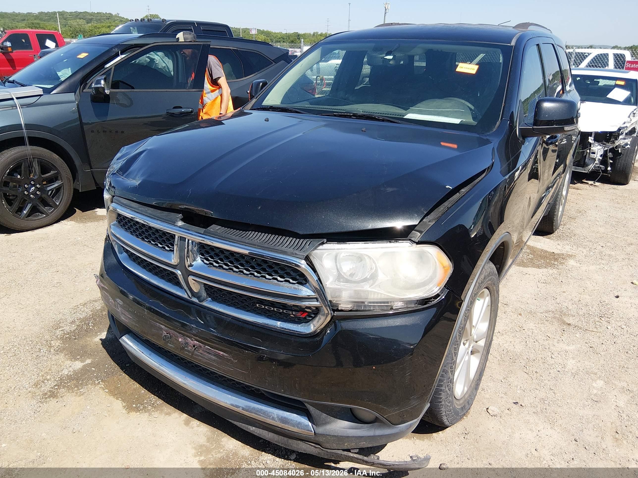 2012 Dodge Durango Crew Черный vin: 1C4RDHDG4CC285581