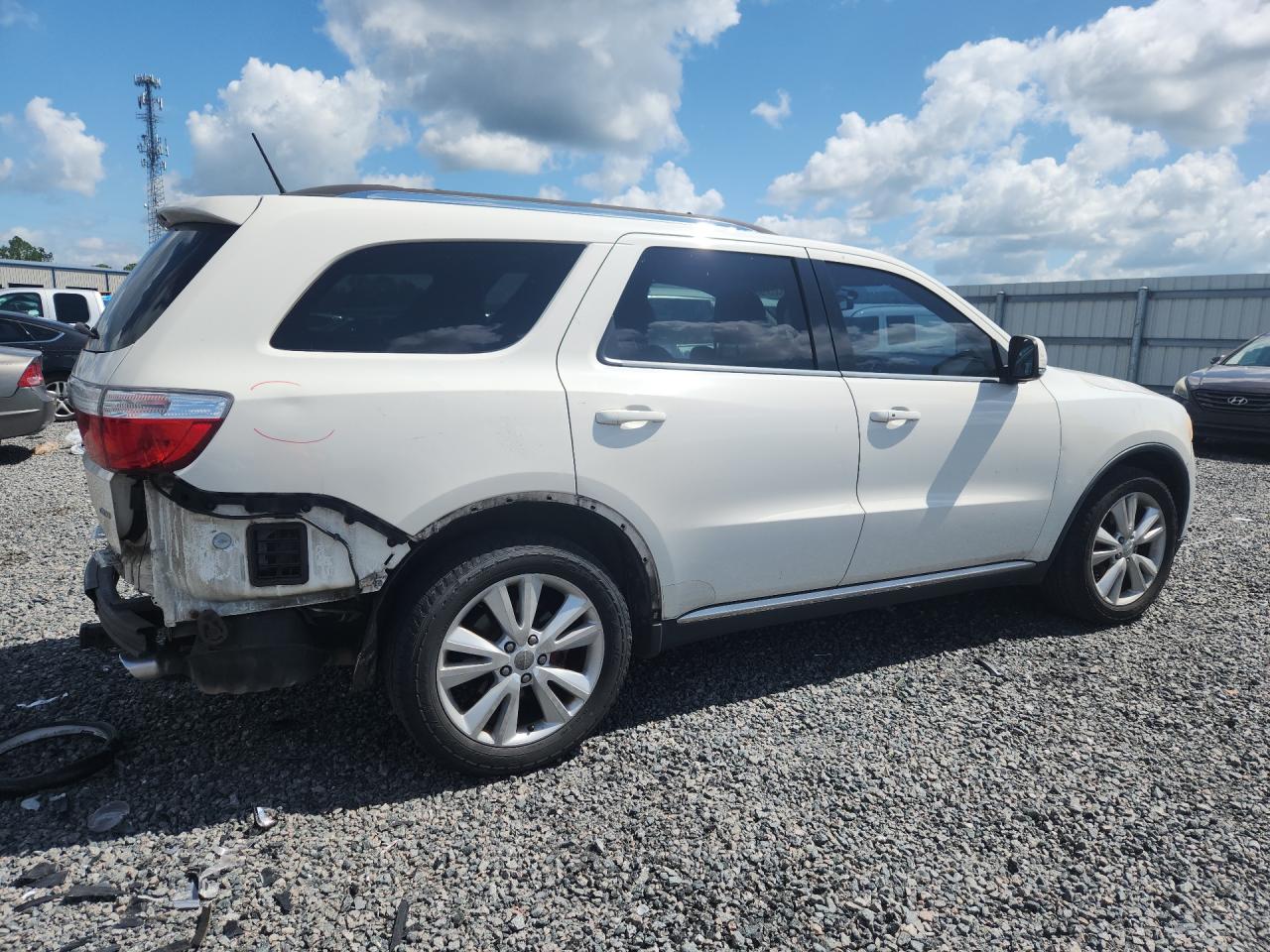 2012 Dodge Durango Crew White vin: 1C4RDHDG4CC335931