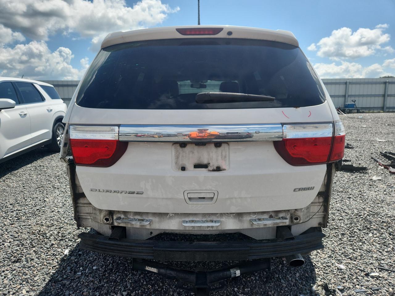 2012 Dodge Durango Crew White vin: 1C4RDHDG4CC335931