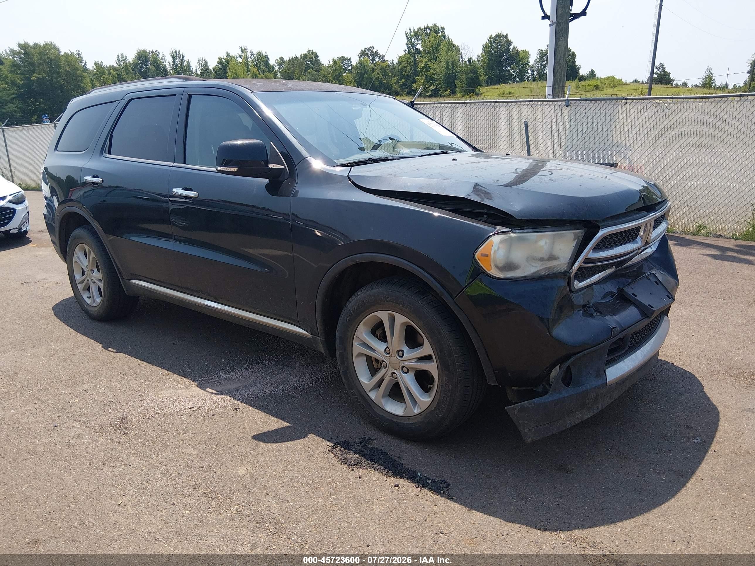 2013 Dodge Durango Crew Черный vin: 1C4RDHDG4DC597871