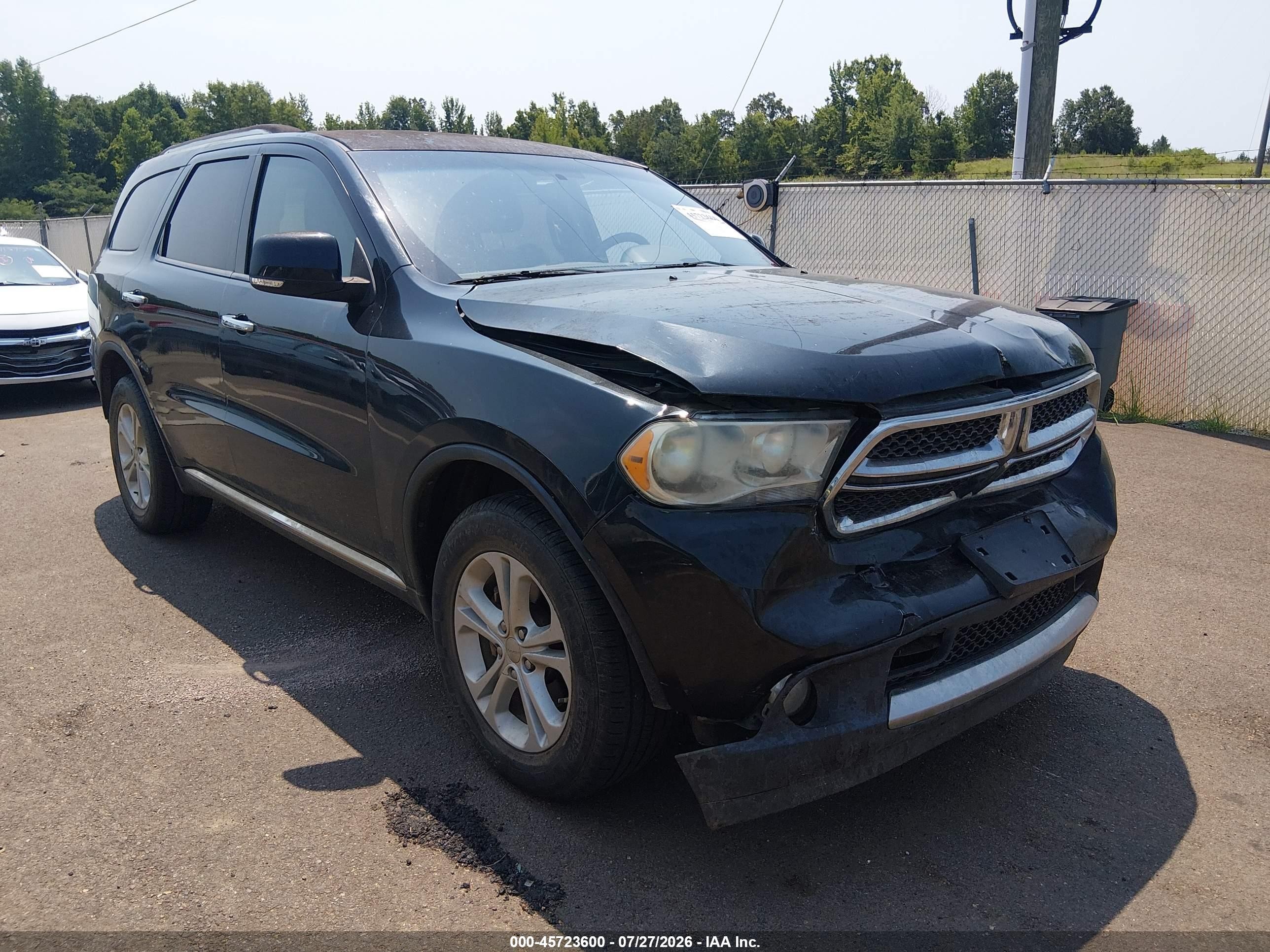2013 Dodge Durango Crew Черный vin: 1C4RDHDG4DC597871