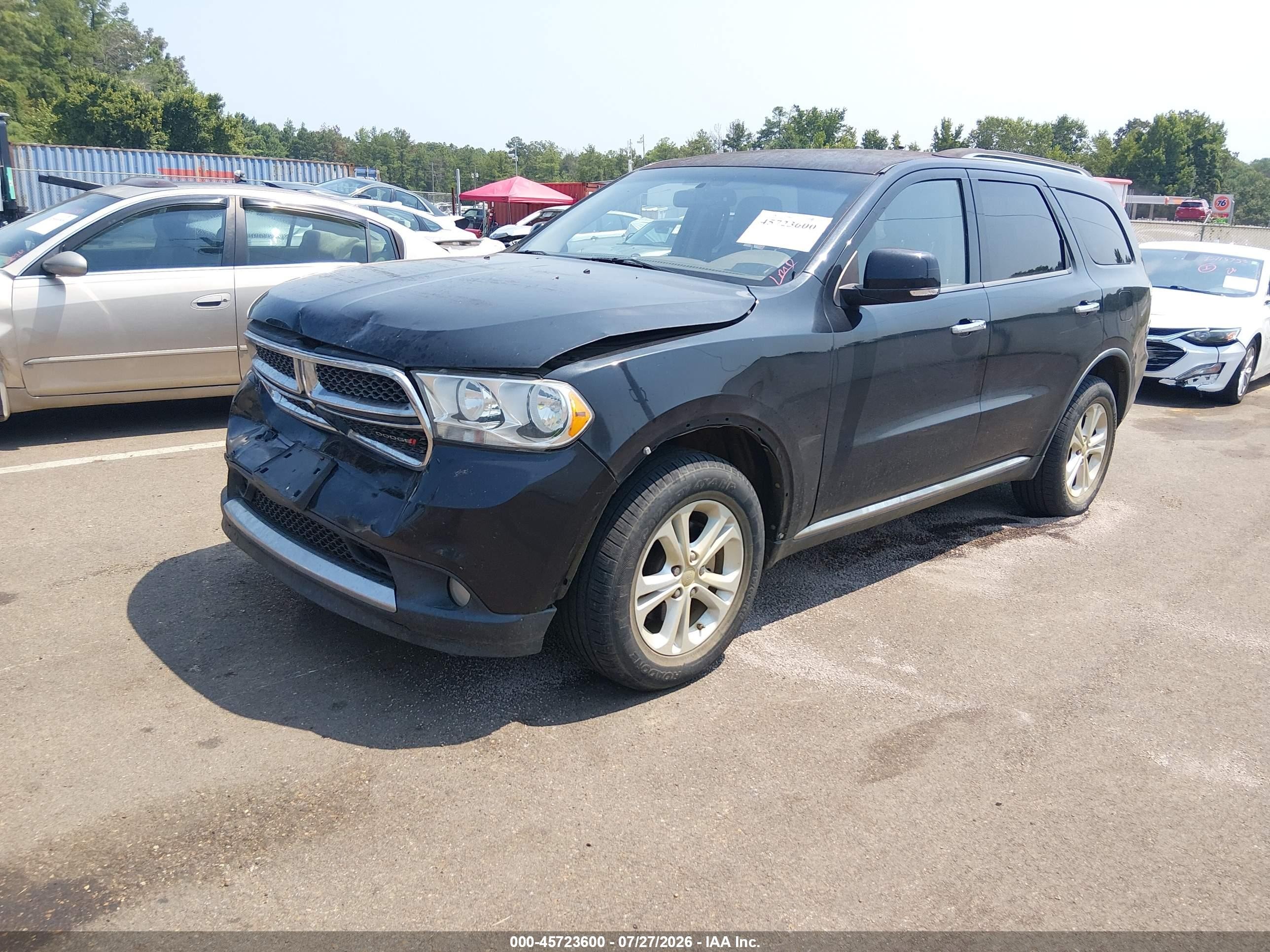 2013 Dodge Durango Crew Черный vin: 1C4RDHDG4DC597871