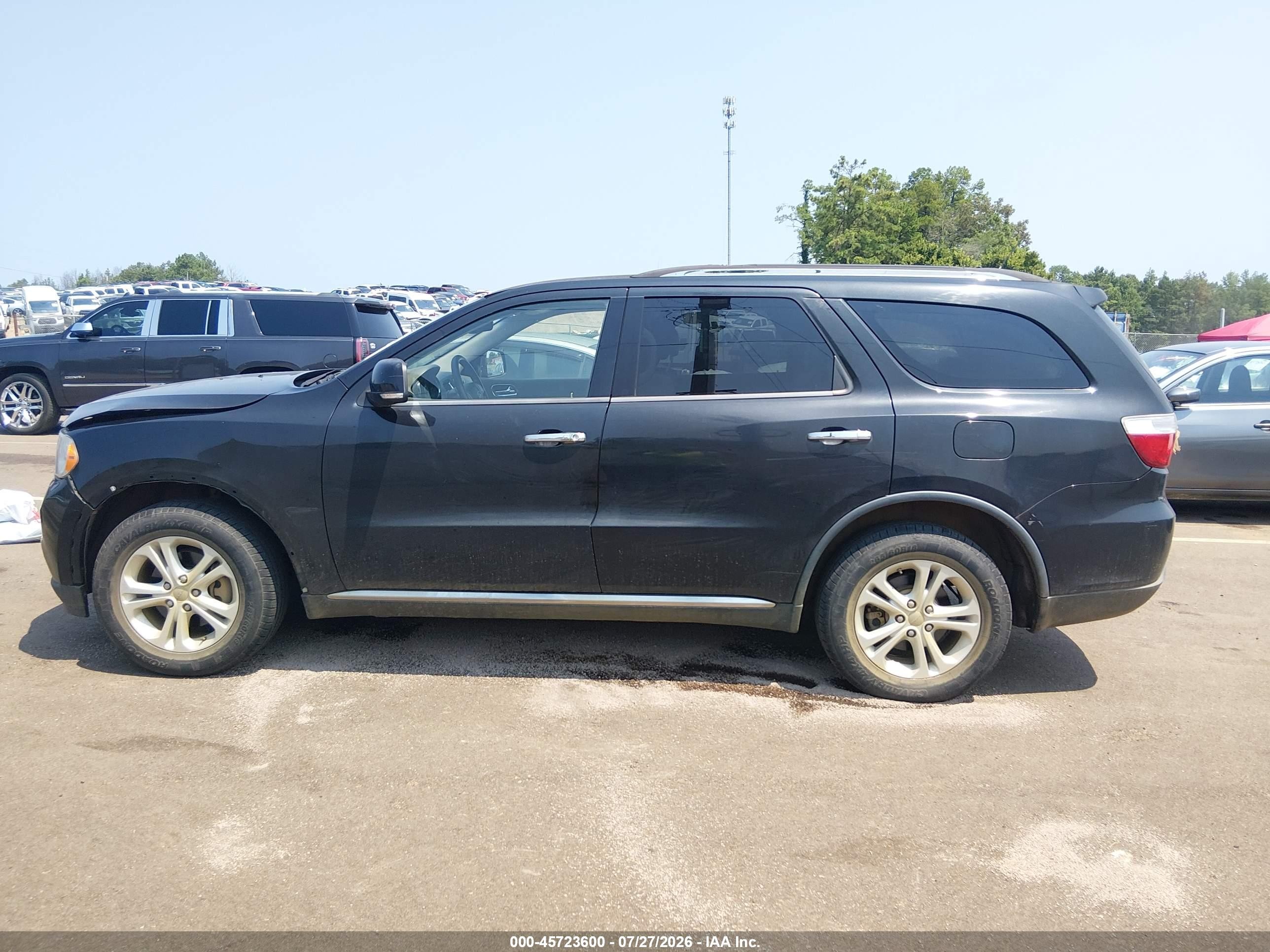 2013 Dodge Durango Crew Черный vin: 1C4RDHDG4DC597871