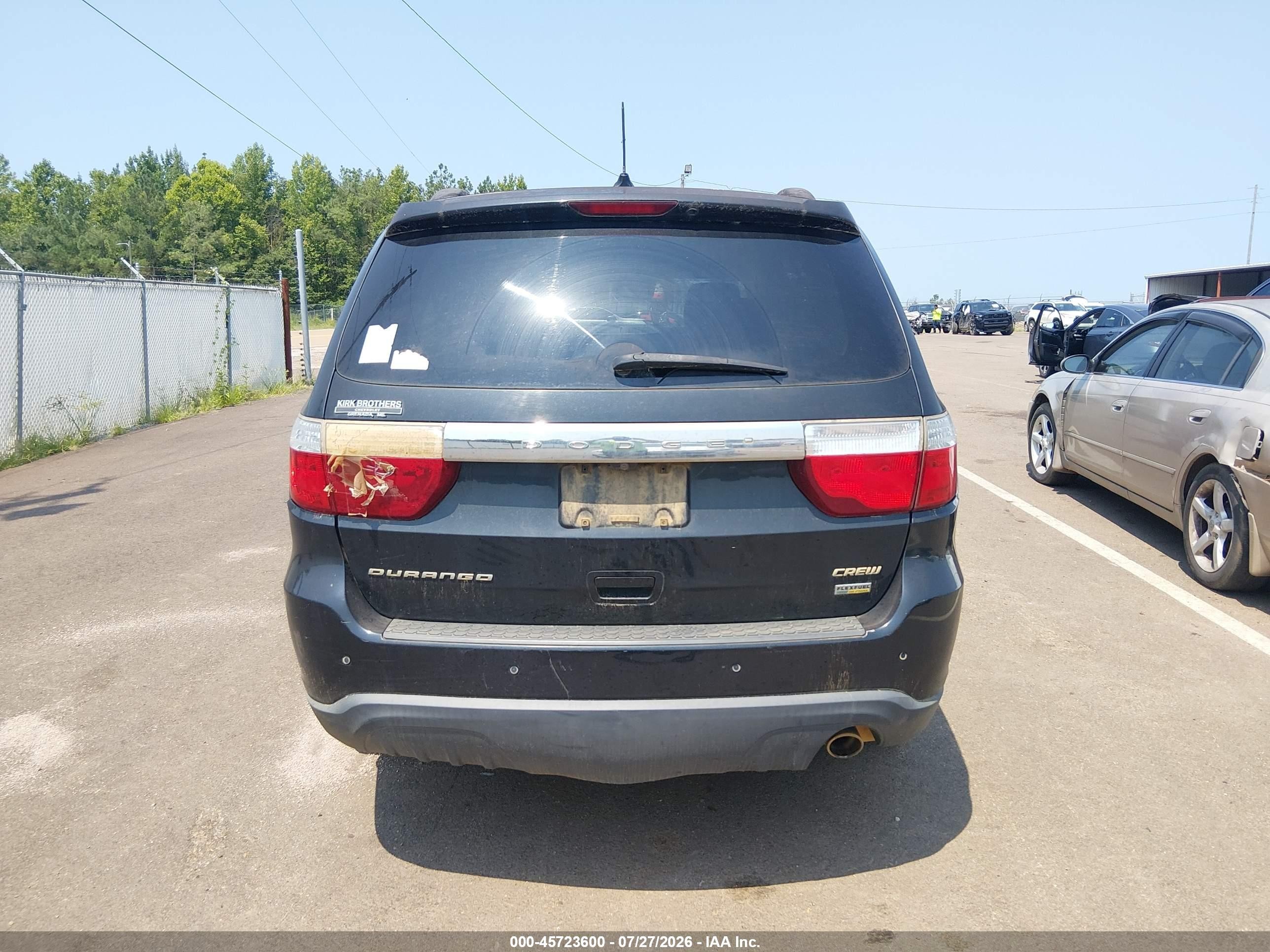 2013 Dodge Durango Crew Черный vin: 1C4RDHDG4DC597871
