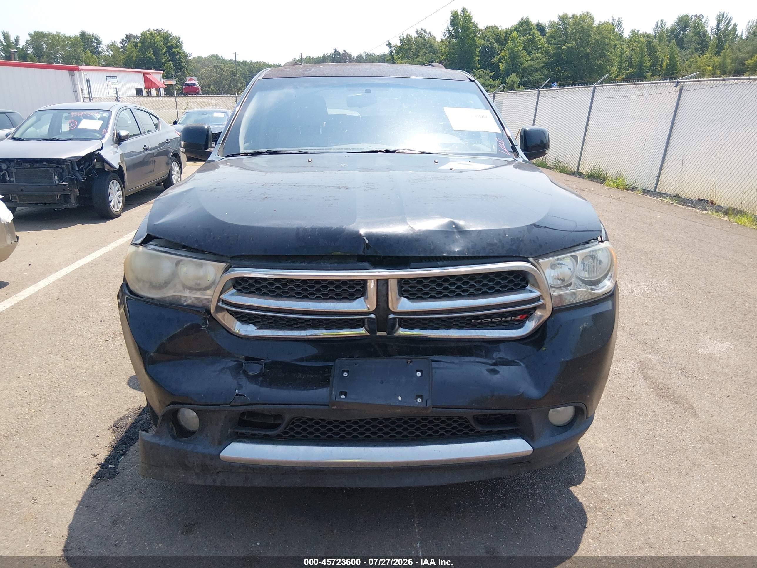 2013 Dodge Durango Crew Черный vin: 1C4RDHDG4DC597871