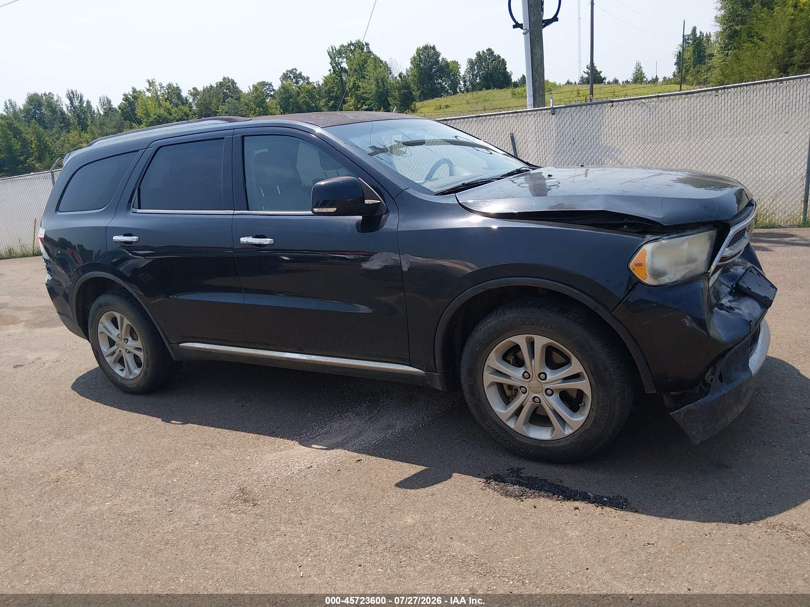 2013 Dodge Durango Crew Черный vin: 1C4RDHDG4DC597871