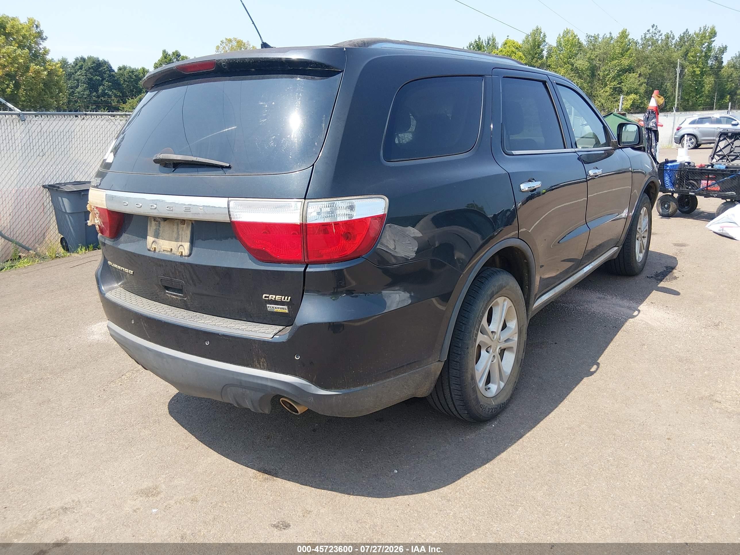 2013 Dodge Durango Crew Черный vin: 1C4RDHDG4DC597871