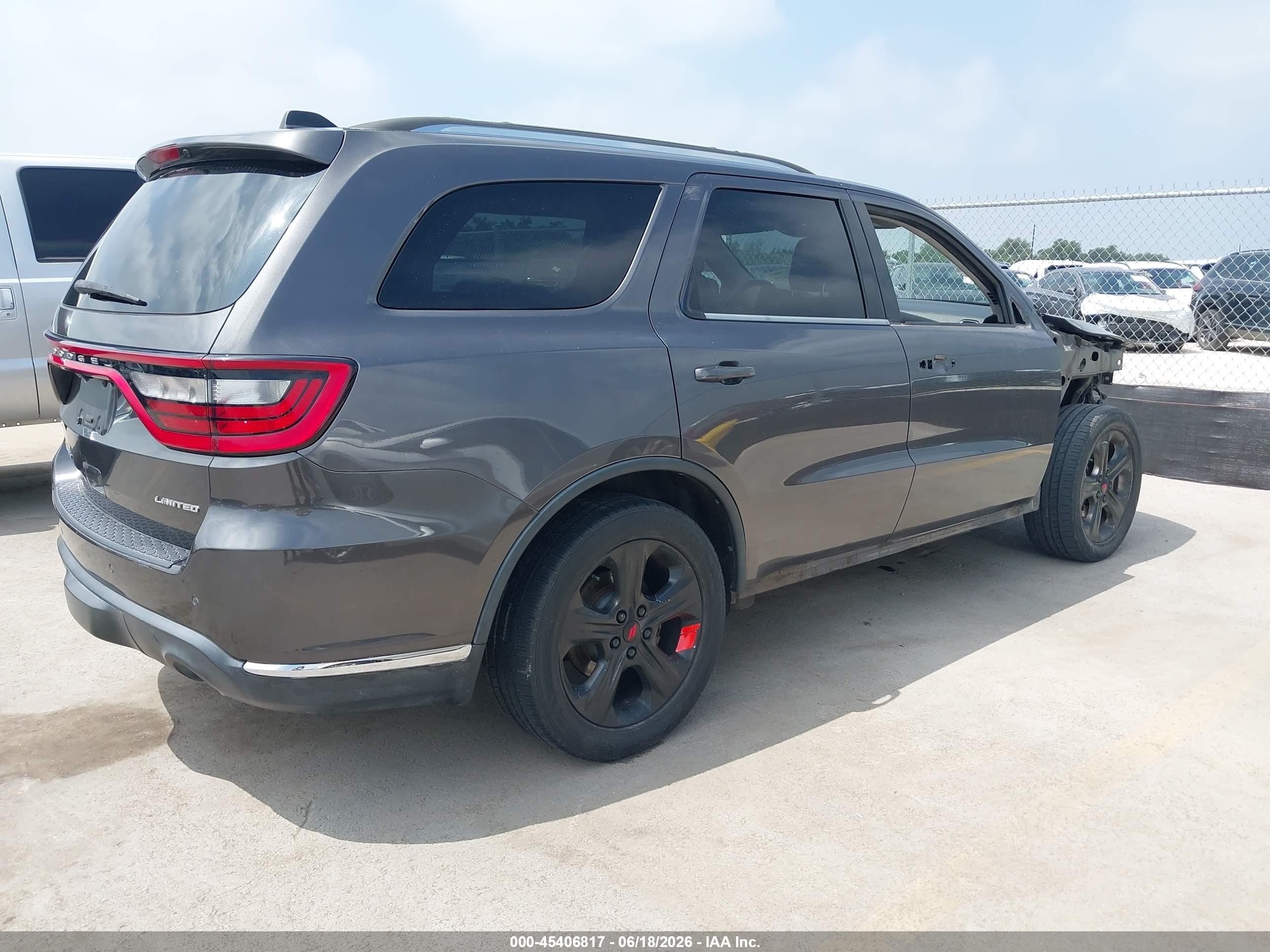 2014 Dodge Durango Limited Gray vin: 1C4RDHDG4EC277788
