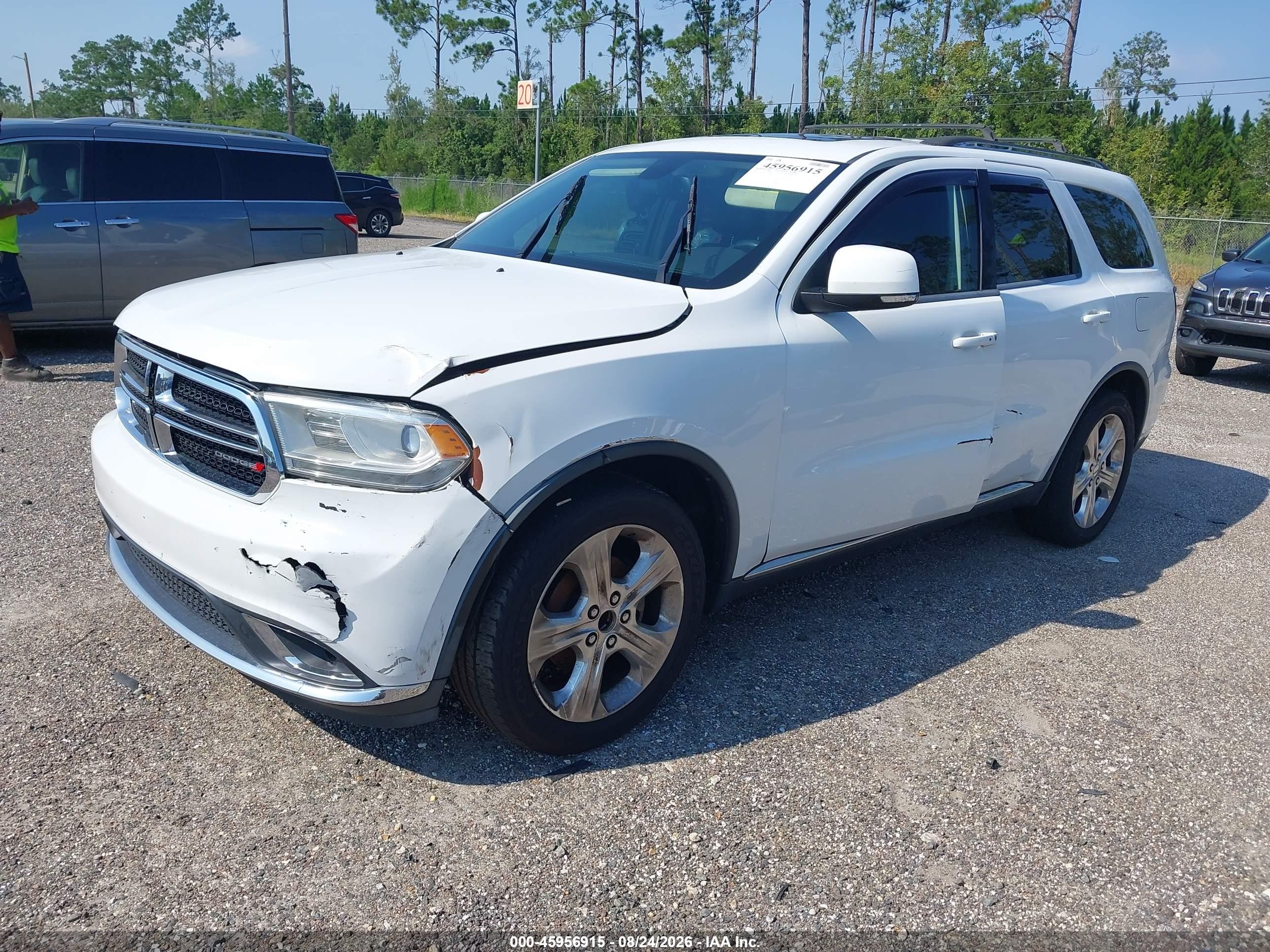 2014 Dodge Durango Limited Белый vin: 1C4RDHDG4EC307548