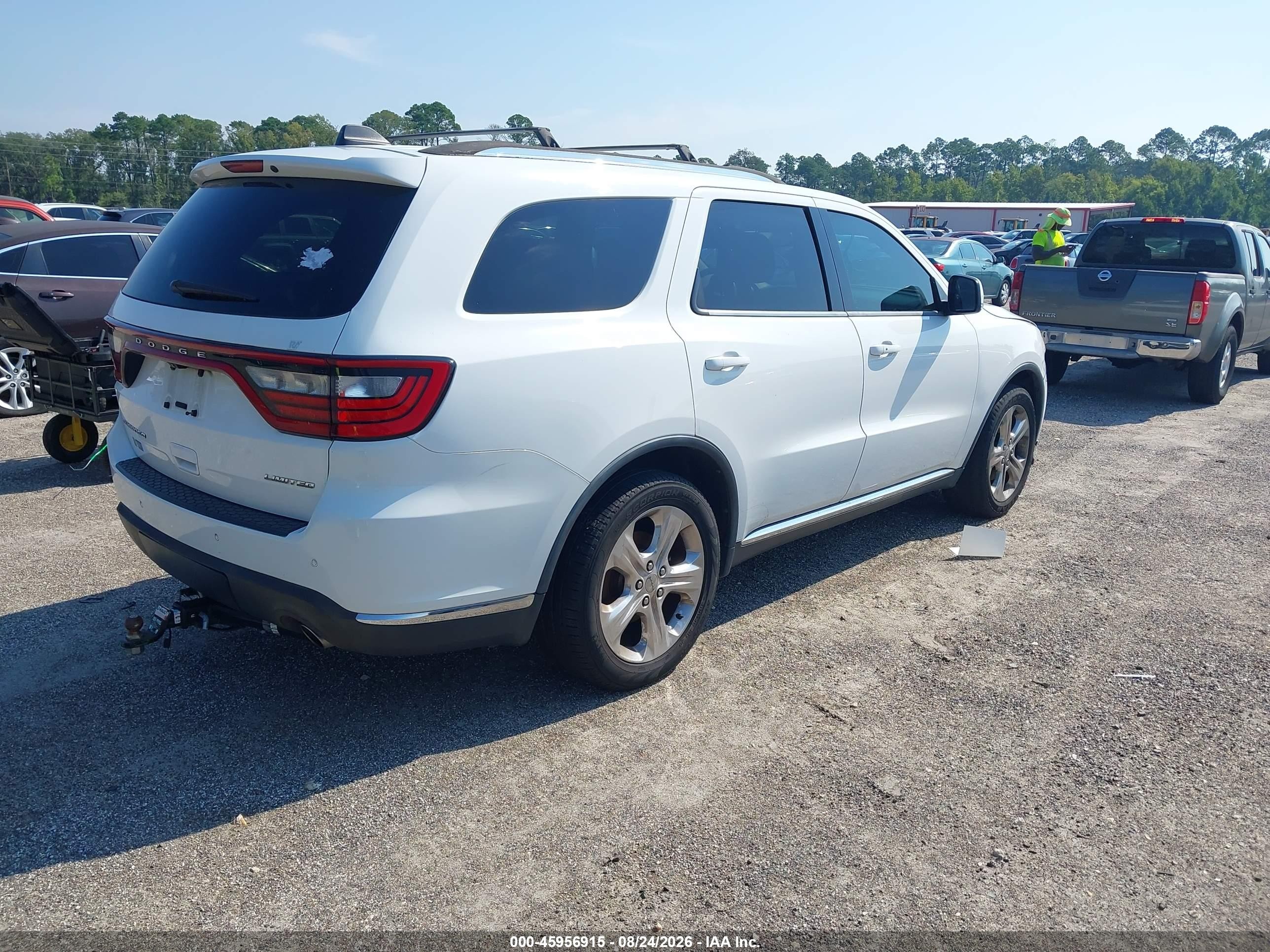 2014 Dodge Durango Limited Белый vin: 1C4RDHDG4EC307548