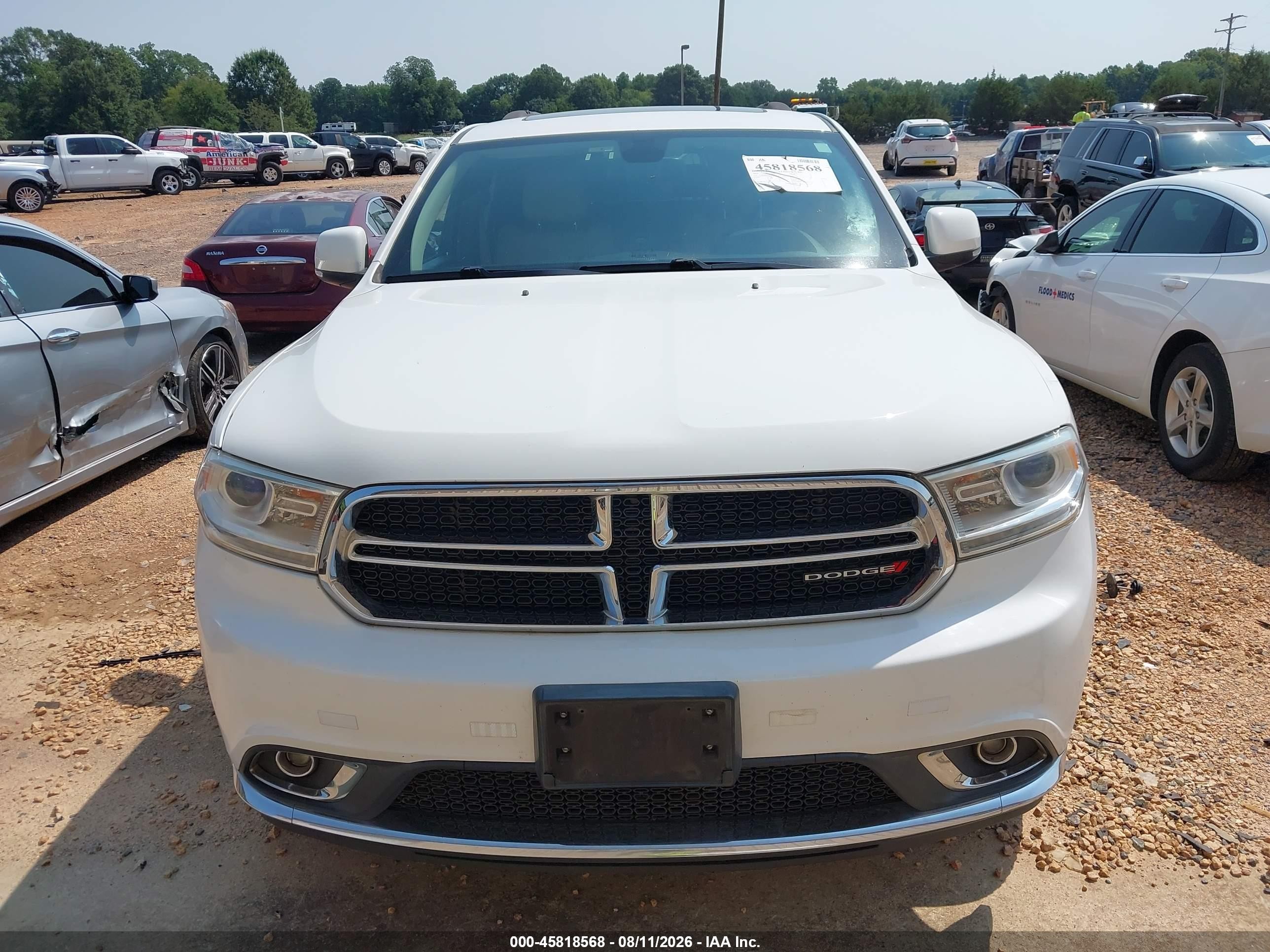 2014 Dodge Durango Limited White vin: 1C4RDHDG4EC351615