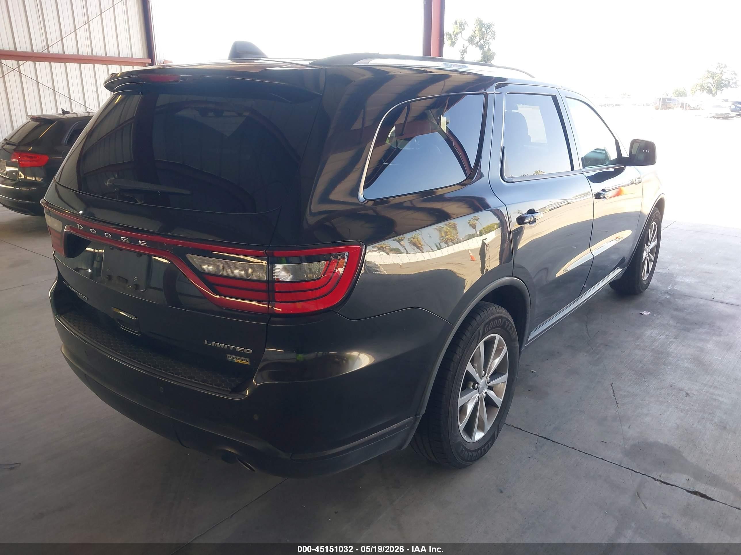 2014 Dodge Durango Limited Black vin: 1C4RDHDG4EC443453