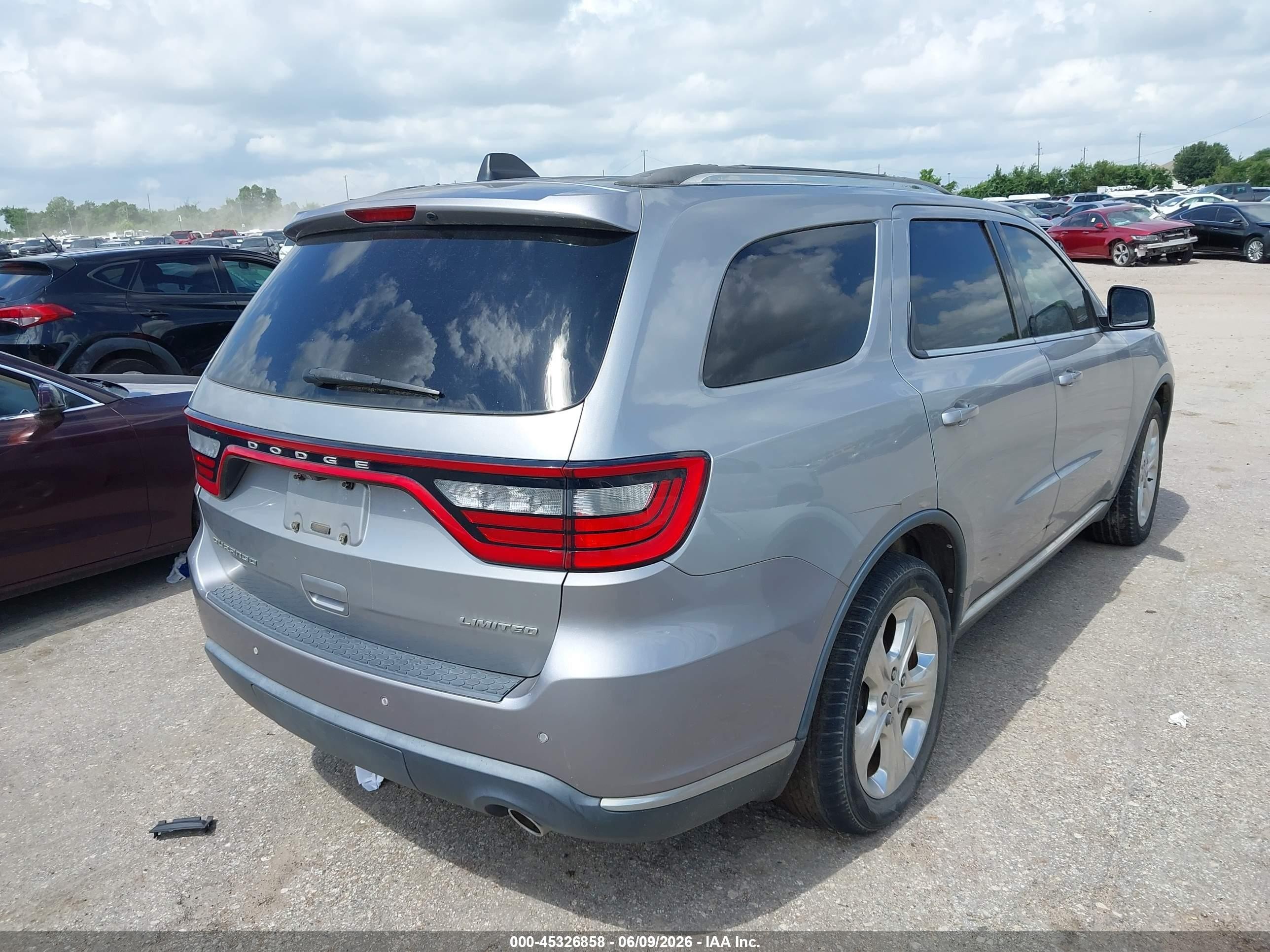 2014 Dodge Durango Limited Silver vin: 1C4RDHDG4EC532519