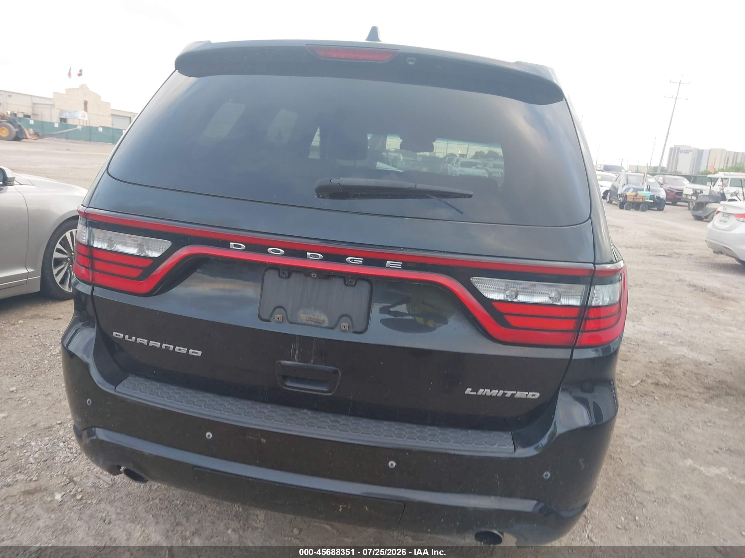 2015 Dodge Durango Limited Black vin: 1C4RDHDG4FC187784