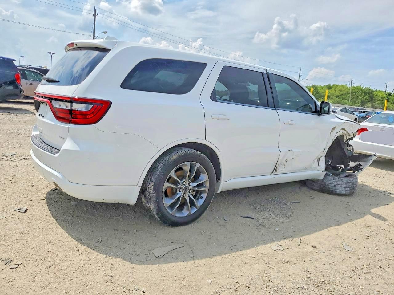 2020 Dodge Durango Gt White vin: 1C4RDHDG4LC260034
