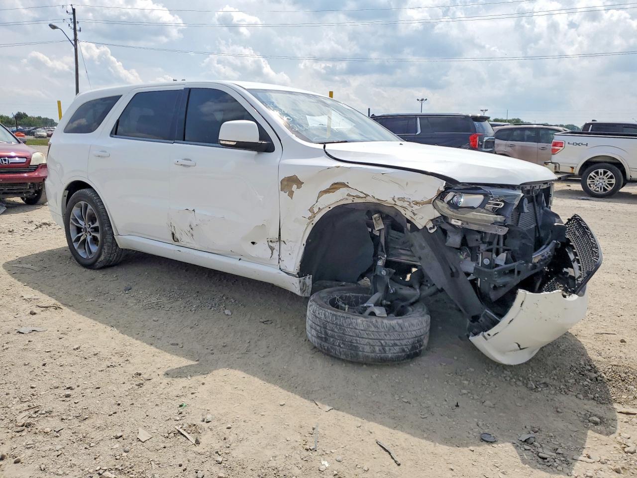 2020 Dodge Durango Gt White vin: 1C4RDHDG4LC260034