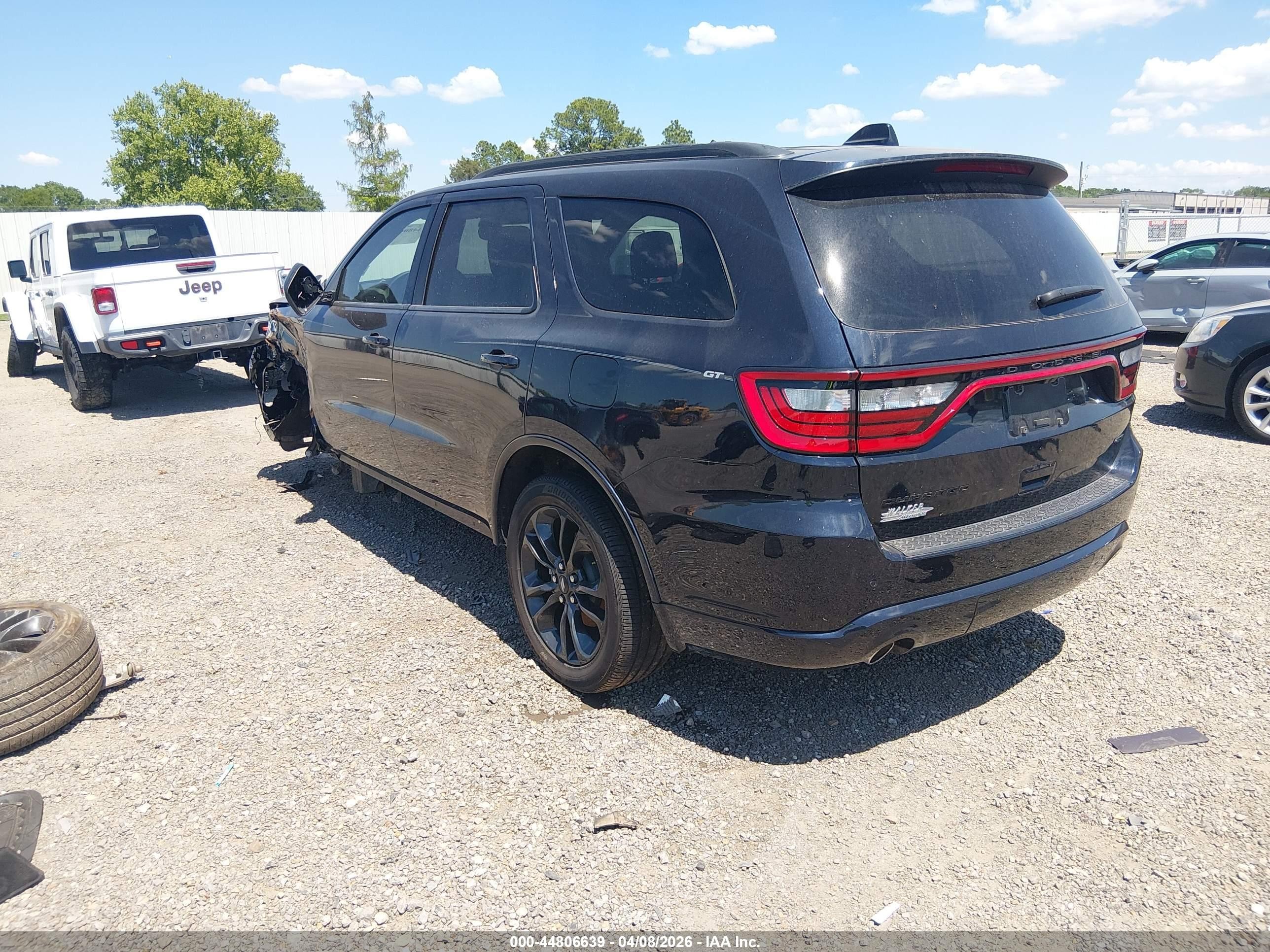 2025 Dodge Durango Gt Rwd Черный vin: 1C4RDHDG4SC523864