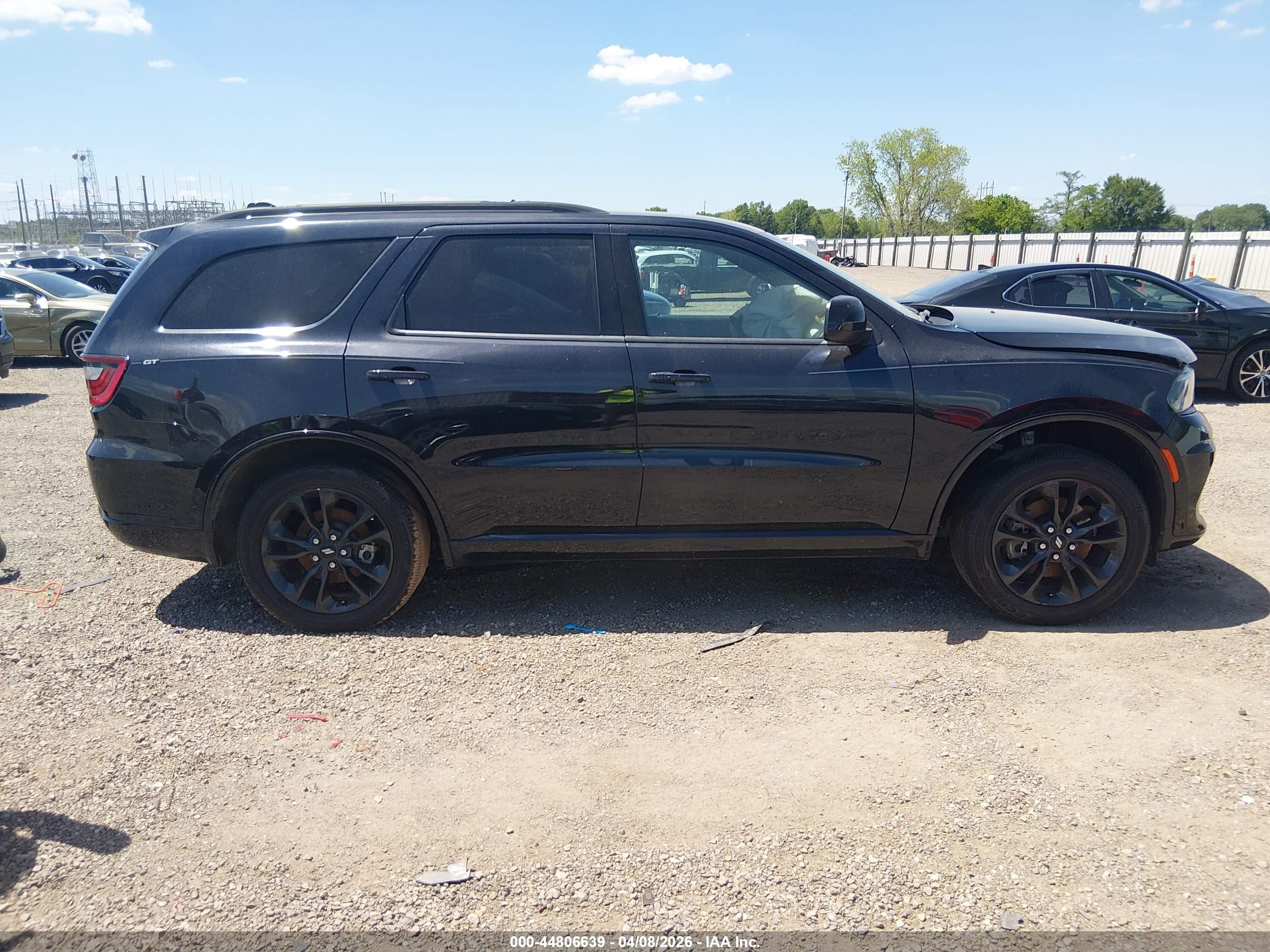 2025 Dodge Durango Gt Rwd Черный vin: 1C4RDHDG4SC523864