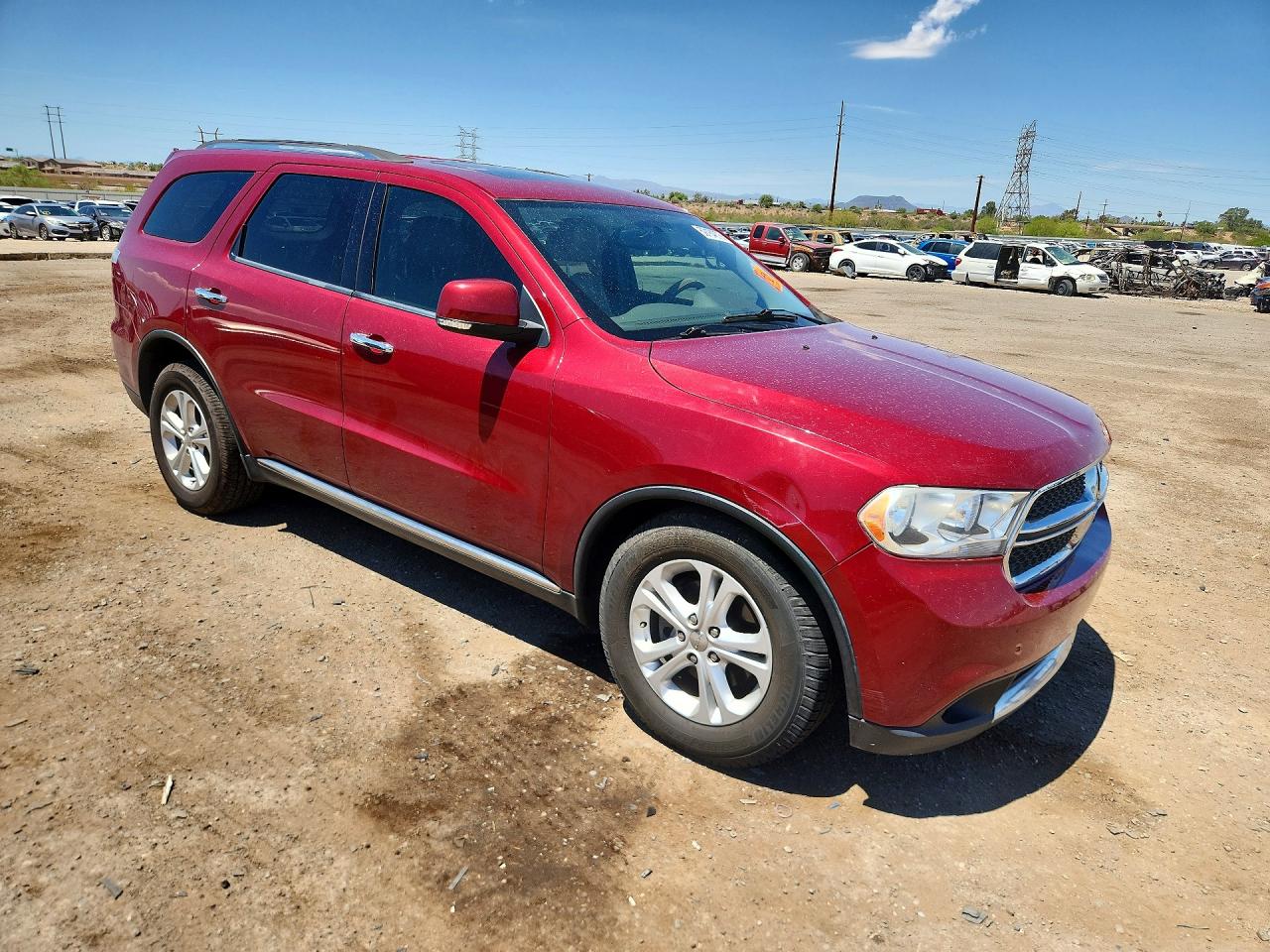 2013 Dodge Durango Crew Red vin: 1C4RDHDG5DC673100
