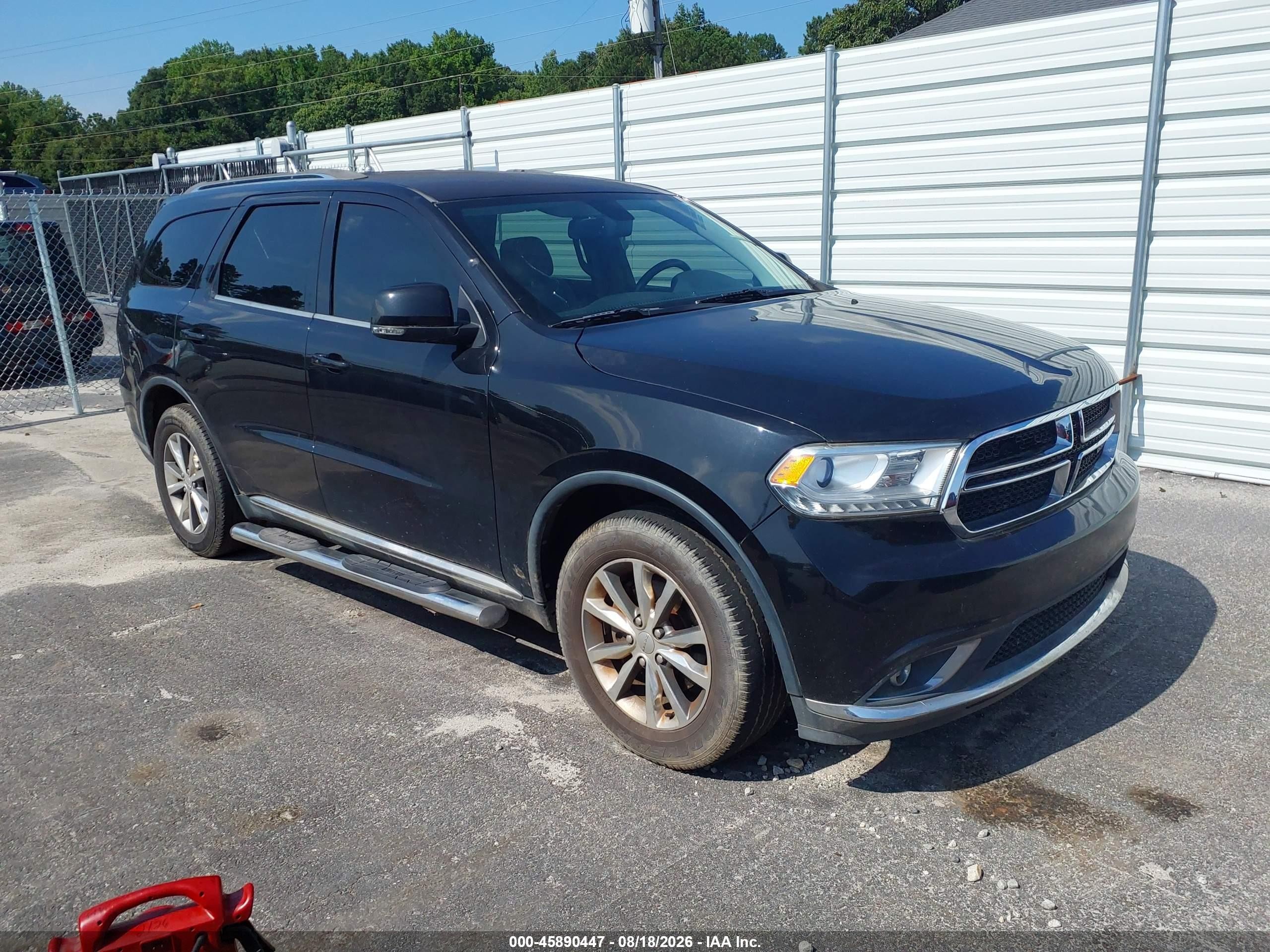 2014 Dodge Durango Limited Черный vin: 1C4RDHDG5EC452582