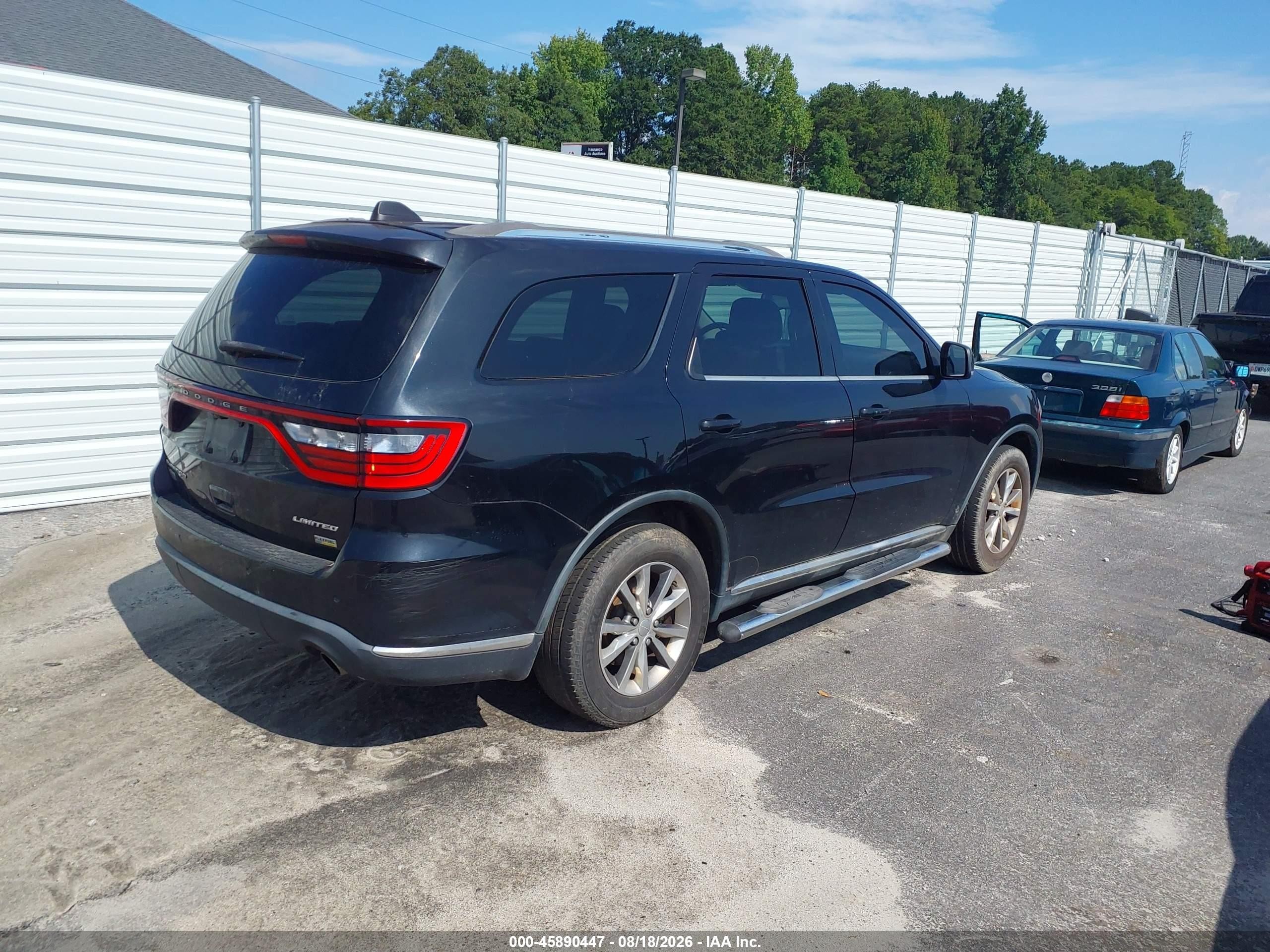 2014 Dodge Durango Limited Черный vin: 1C4RDHDG5EC452582