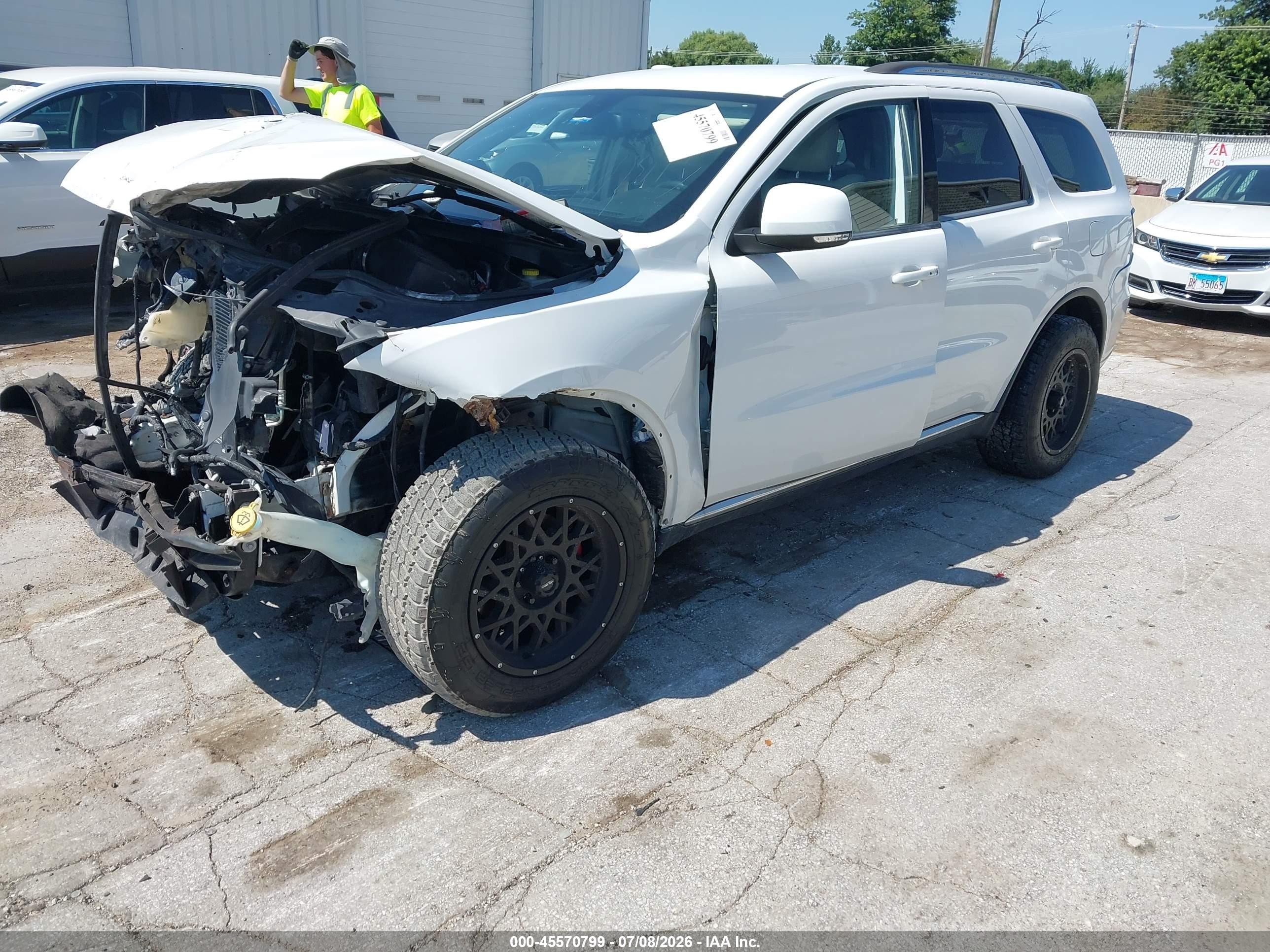 2014 Dodge Durango Limited White vin: 1C4RDHDG5EC557557