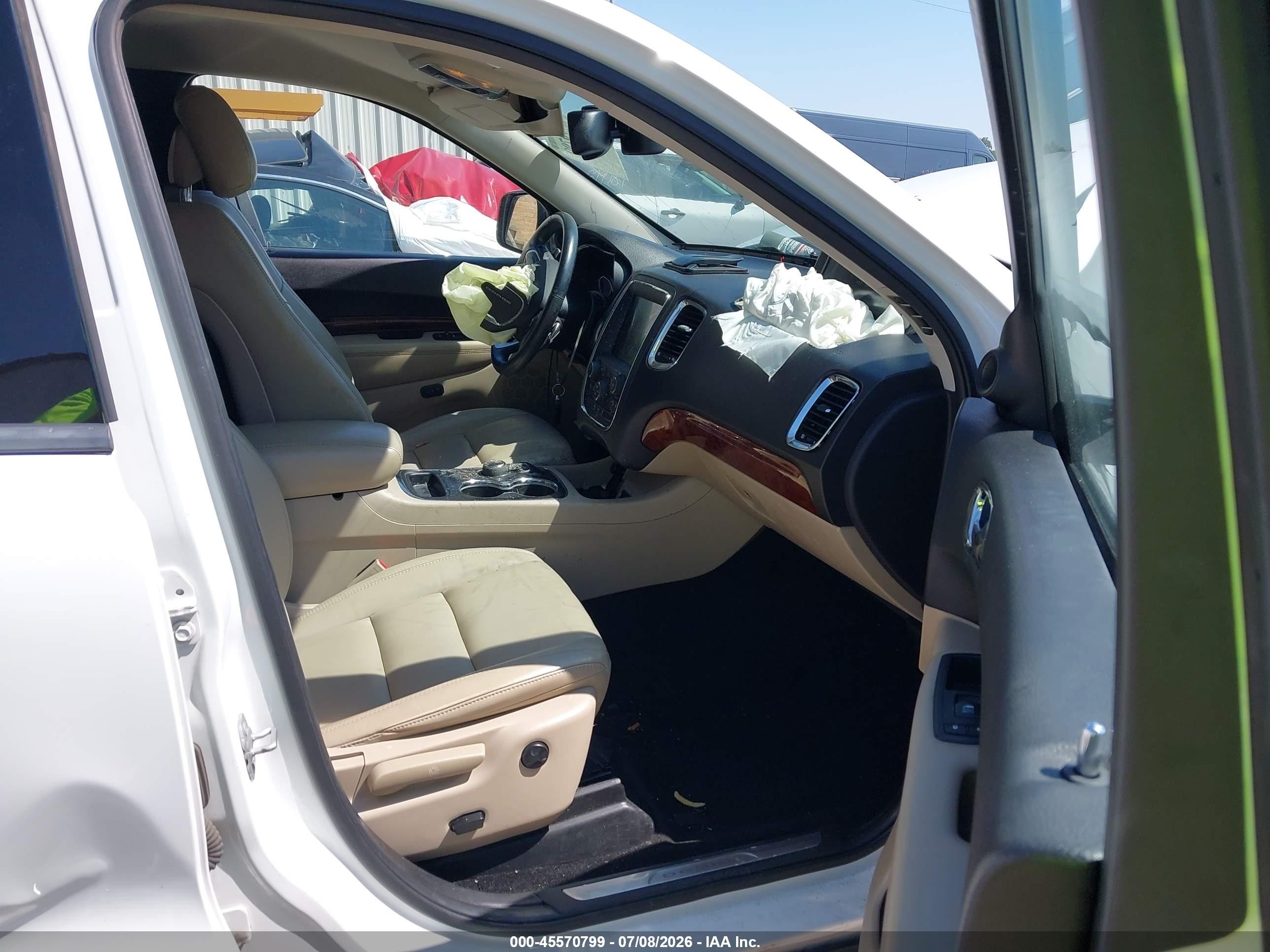 2014 Dodge Durango Limited White vin: 1C4RDHDG5EC557557