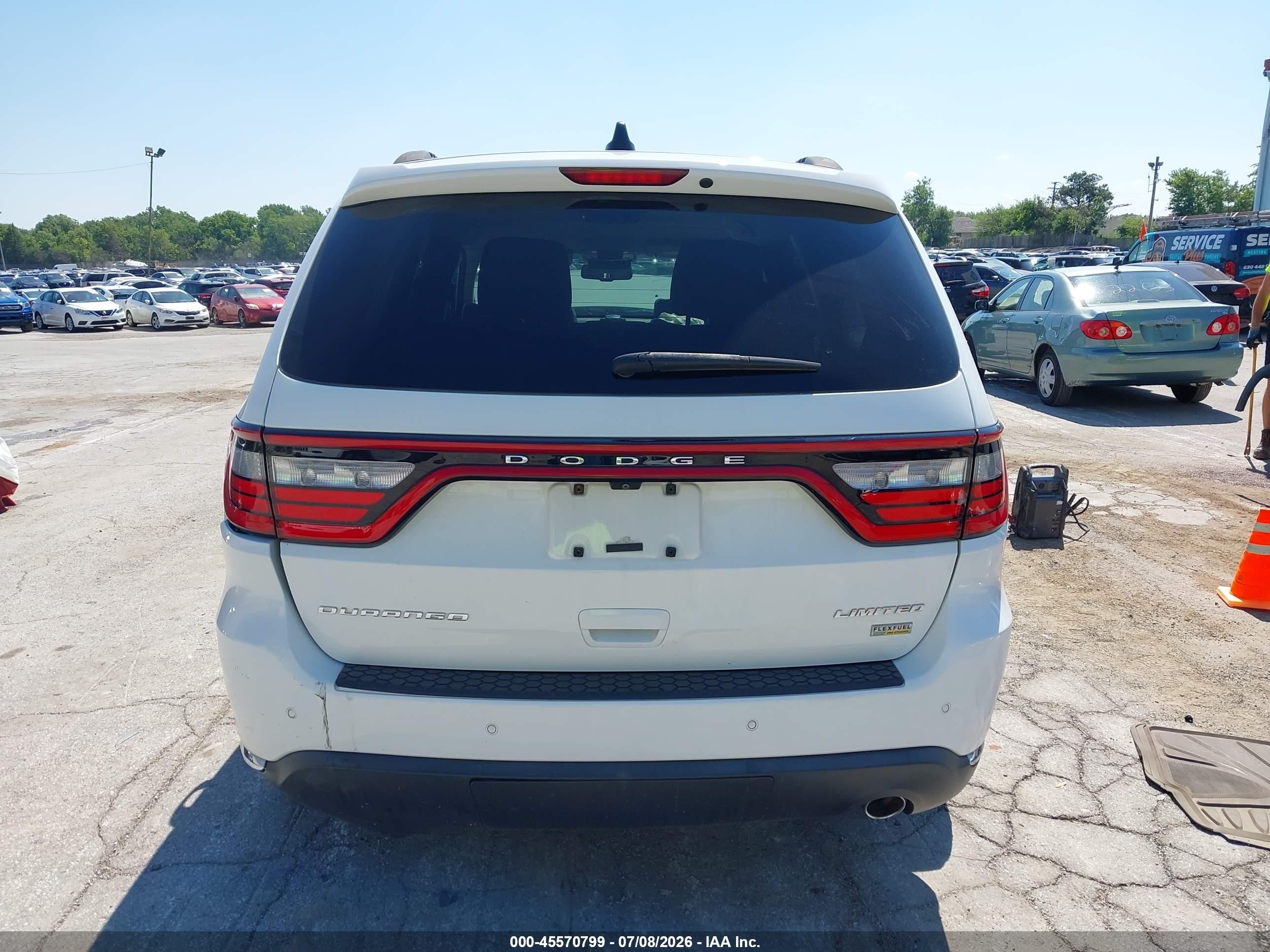 2014 Dodge Durango Limited White vin: 1C4RDHDG5EC557557