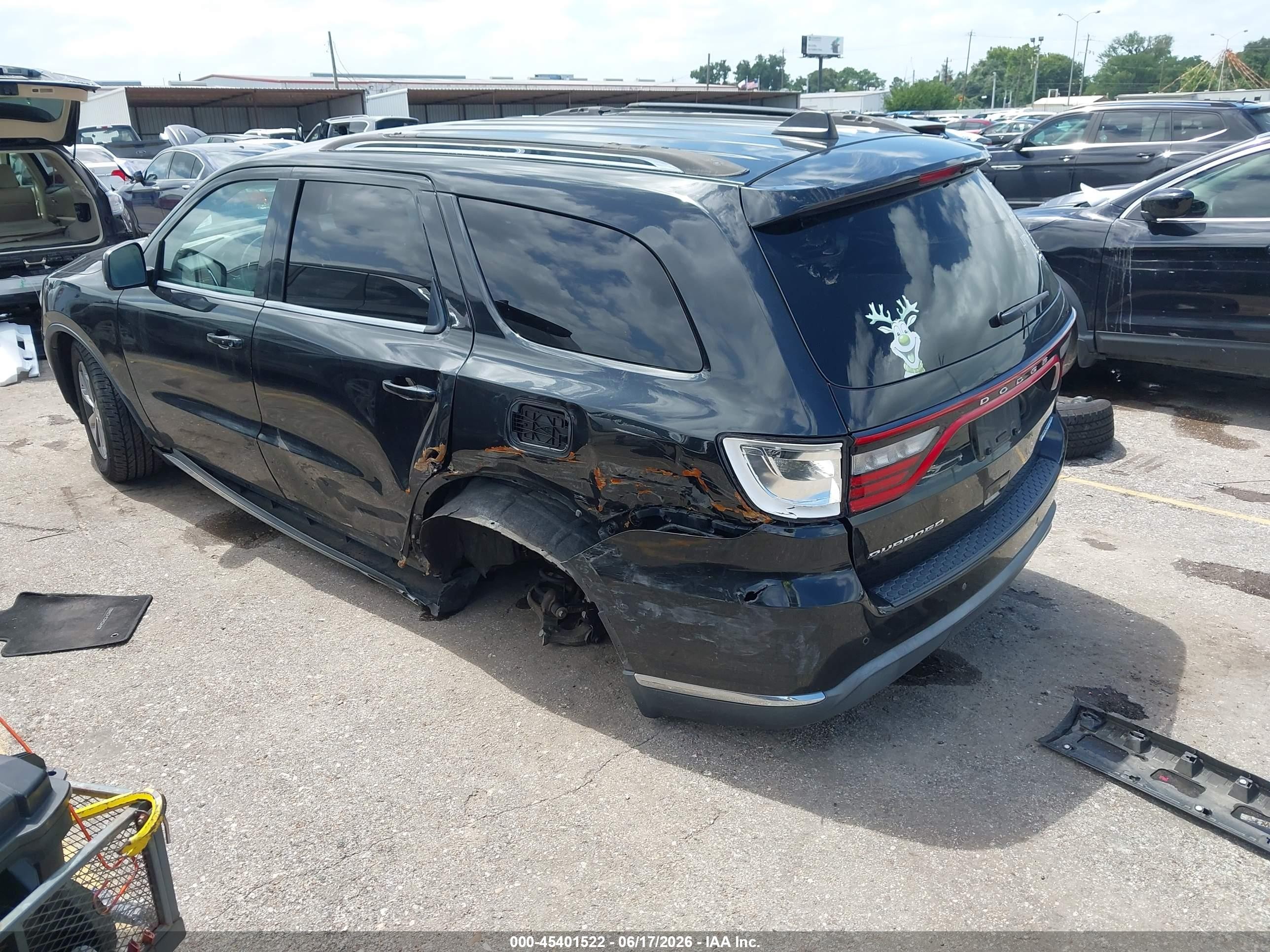 2015 Dodge Durango Limited Черный vin: 1C4RDHDG5FC745447