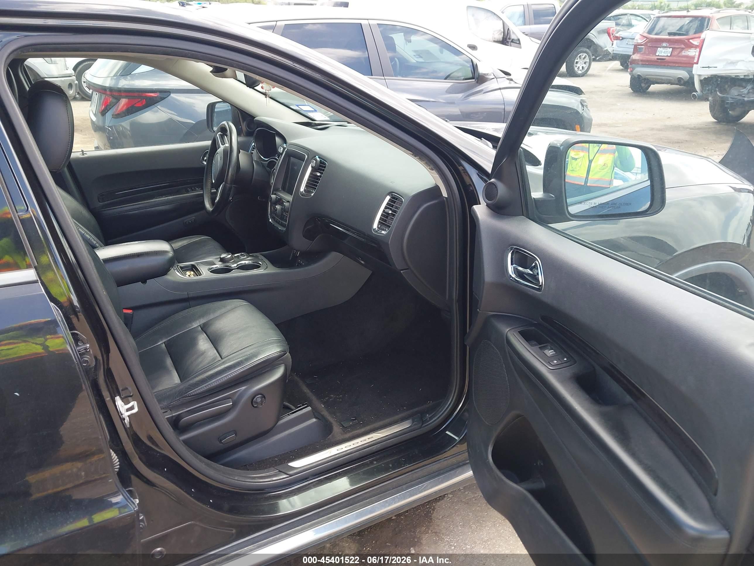 2015 Dodge Durango Limited Черный vin: 1C4RDHDG5FC745447