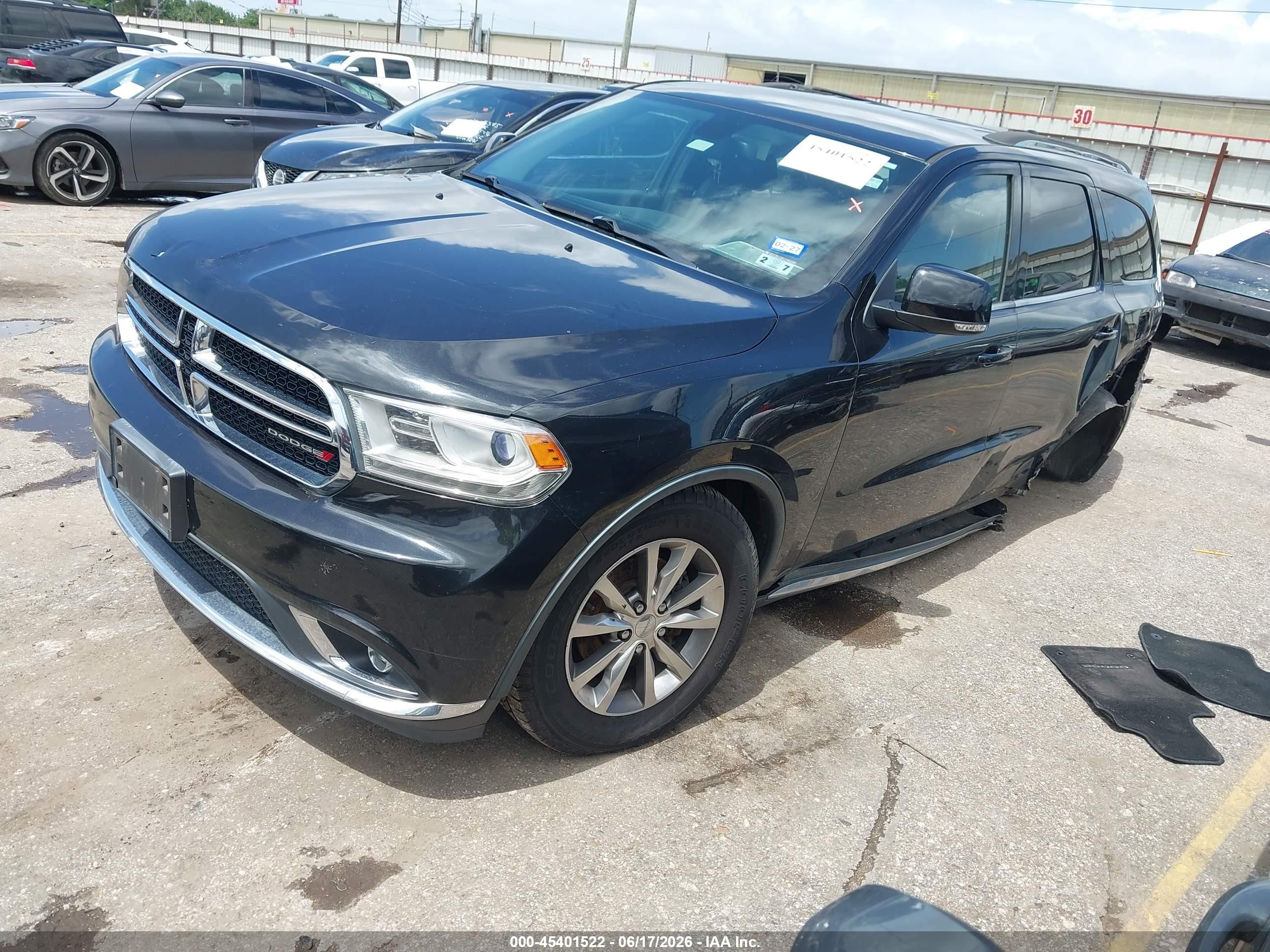 2015 Dodge Durango Limited Черный vin: 1C4RDHDG5FC745447