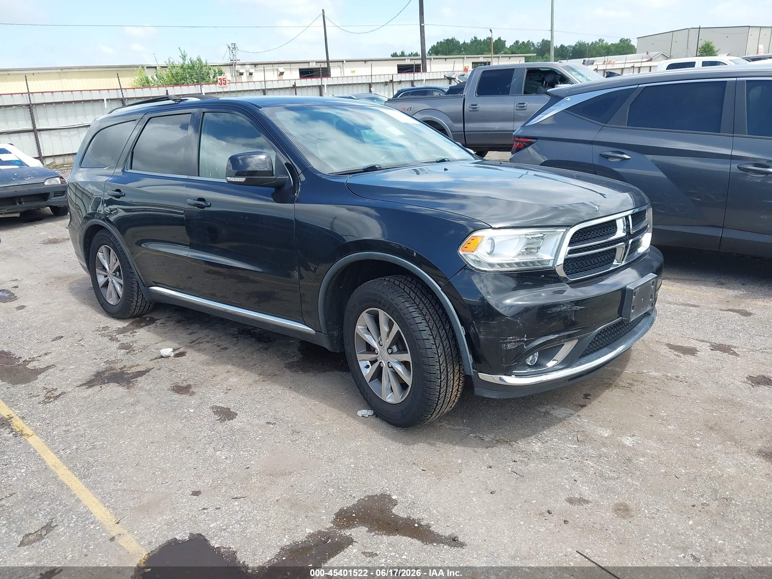 2015 Dodge Durango Limited Черный vin: 1C4RDHDG5FC745447