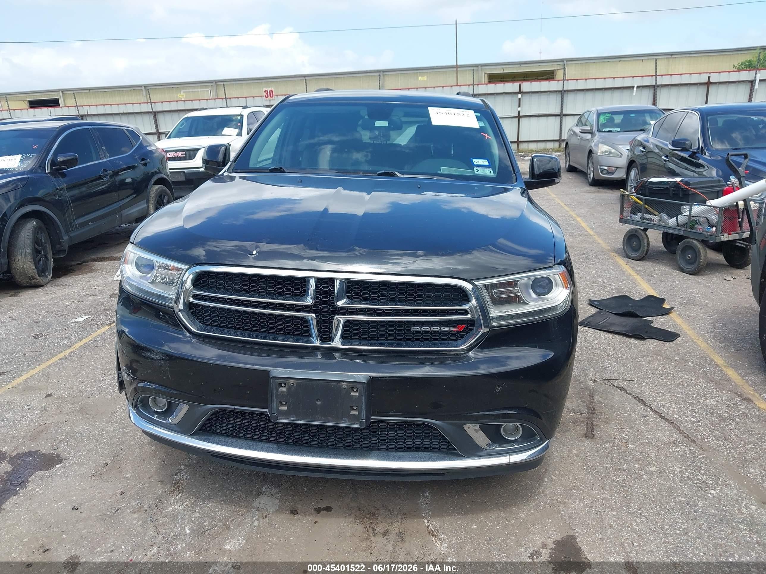 2015 Dodge Durango Limited Черный vin: 1C4RDHDG5FC745447