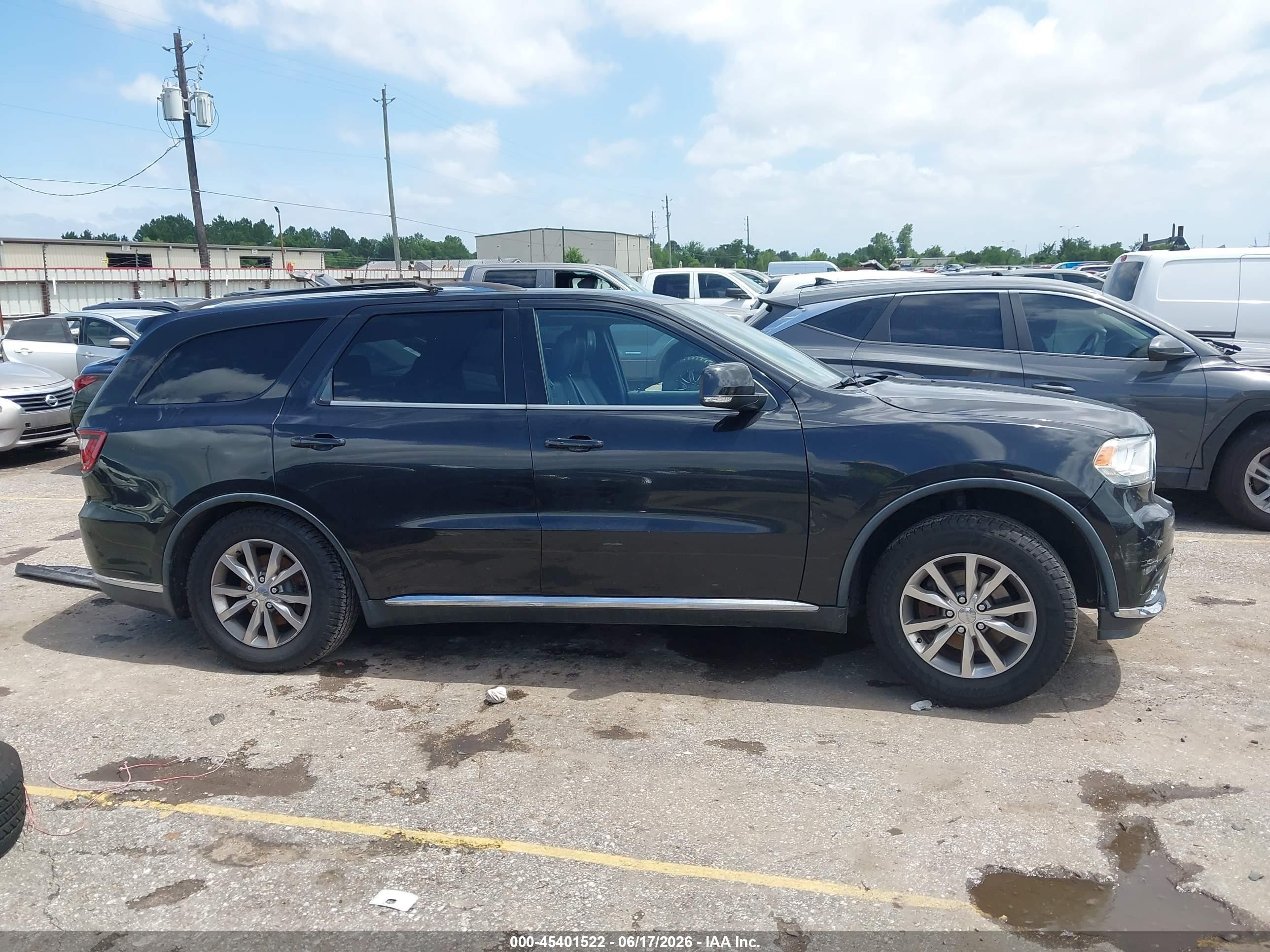 2015 Dodge Durango Limited Черный vin: 1C4RDHDG5FC745447