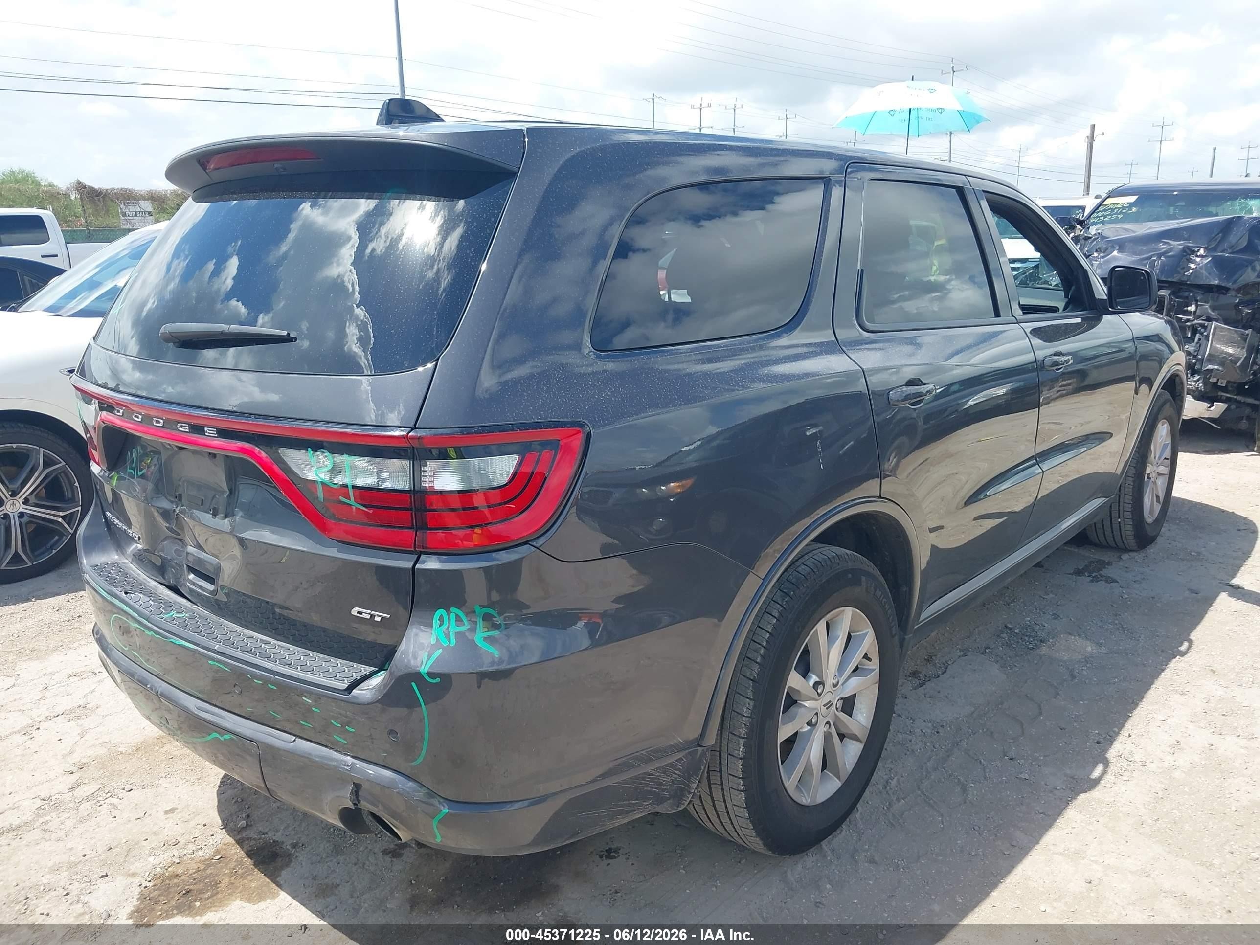 2025 Dodge Durango Gt Rwd Gray vin: 1C4RDHDG5SC533268