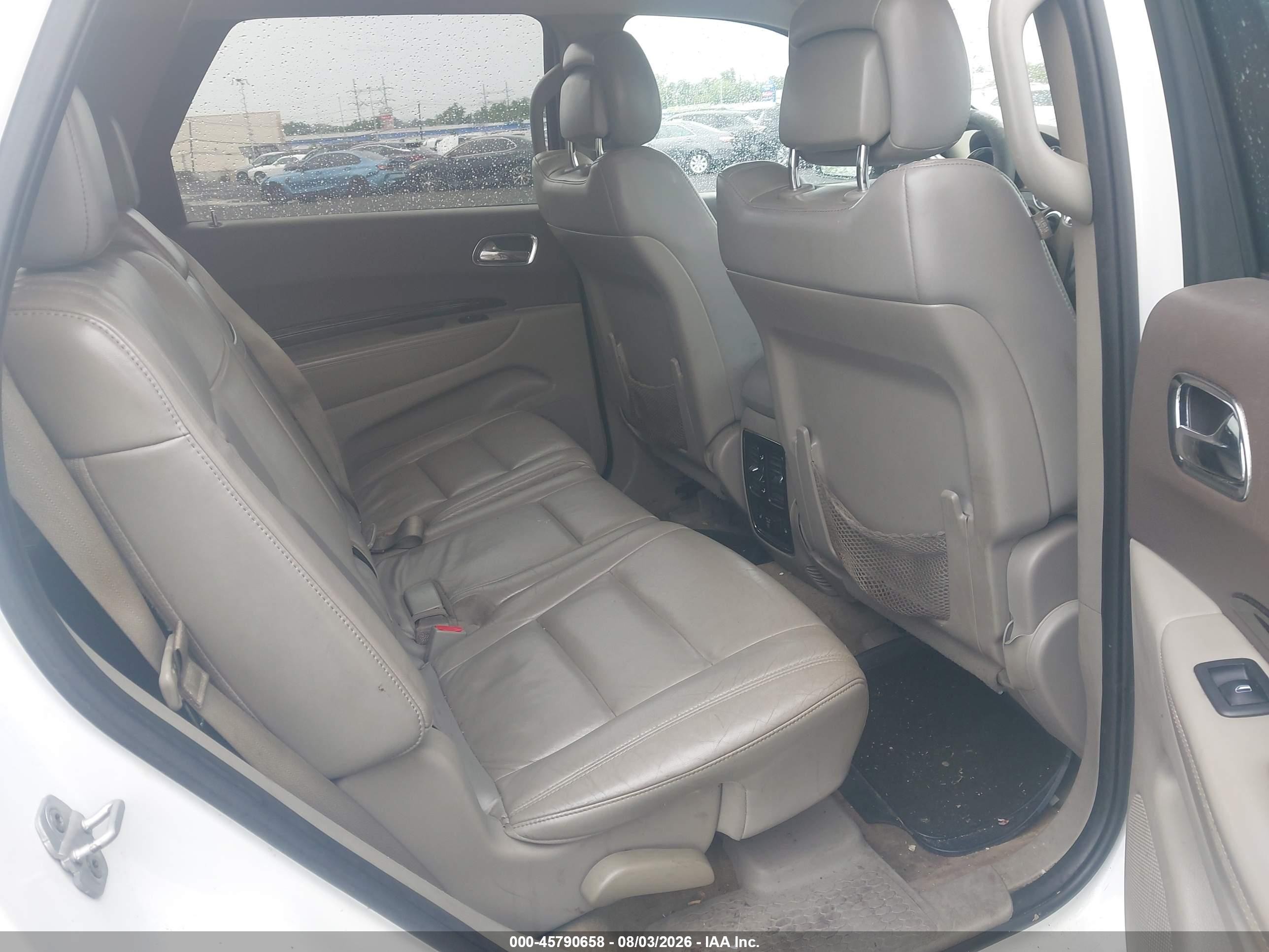 2013 Dodge Durango Crew White vin: 1C4RDHDG6DC547523