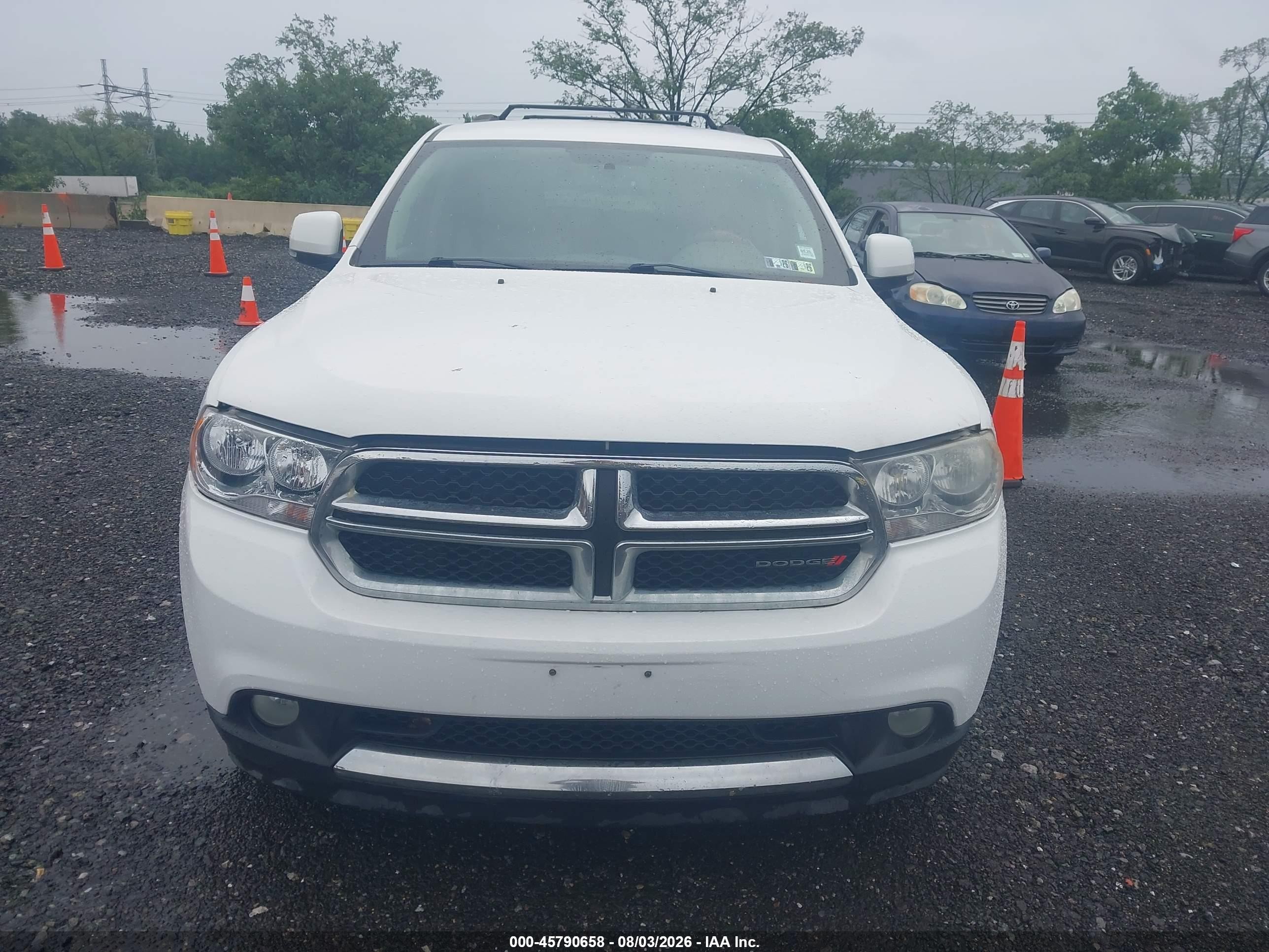 2013 Dodge Durango Crew White vin: 1C4RDHDG6DC547523