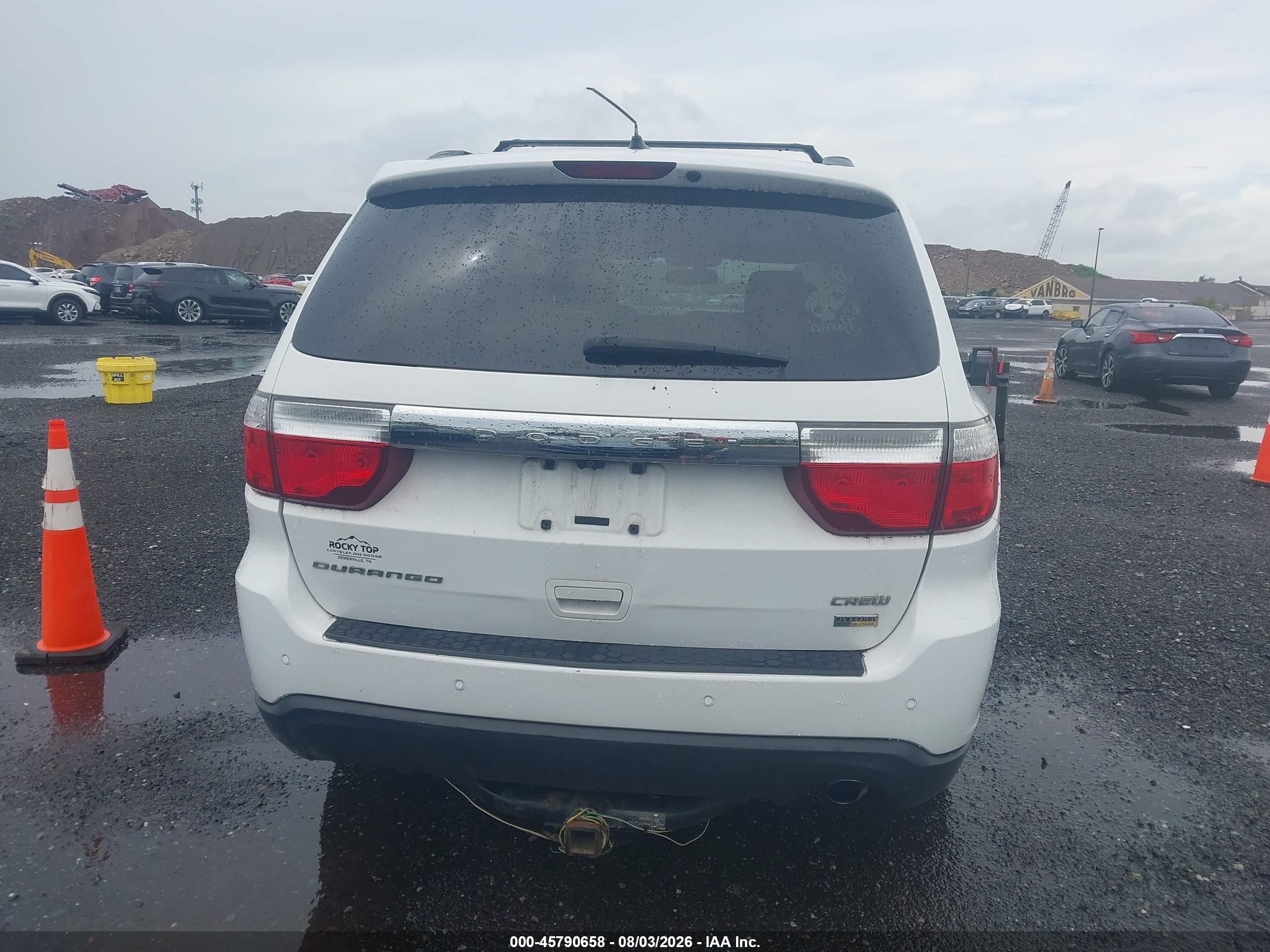 2013 Dodge Durango Crew White vin: 1C4RDHDG6DC547523