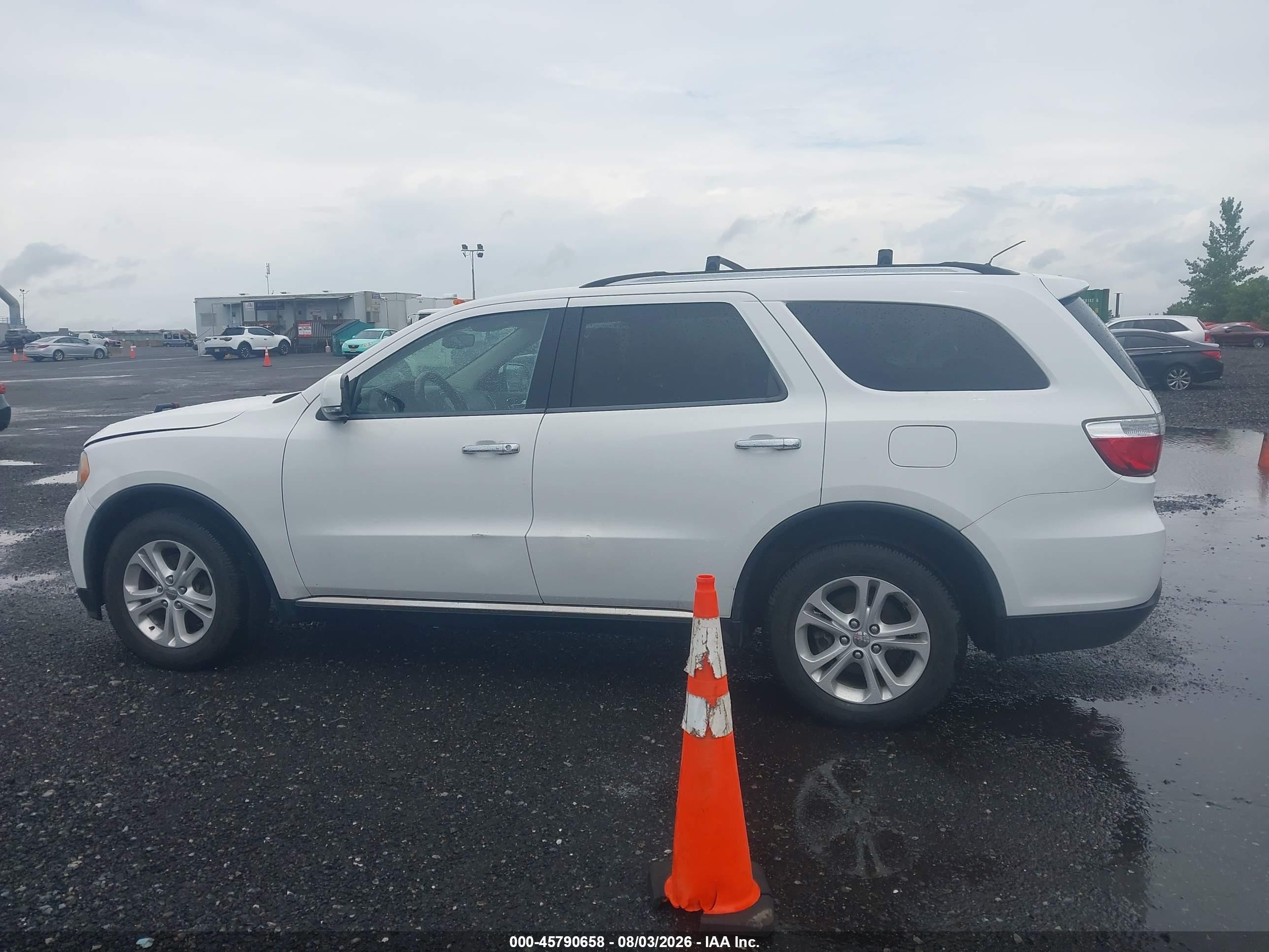 2013 Dodge Durango Crew White vin: 1C4RDHDG6DC547523